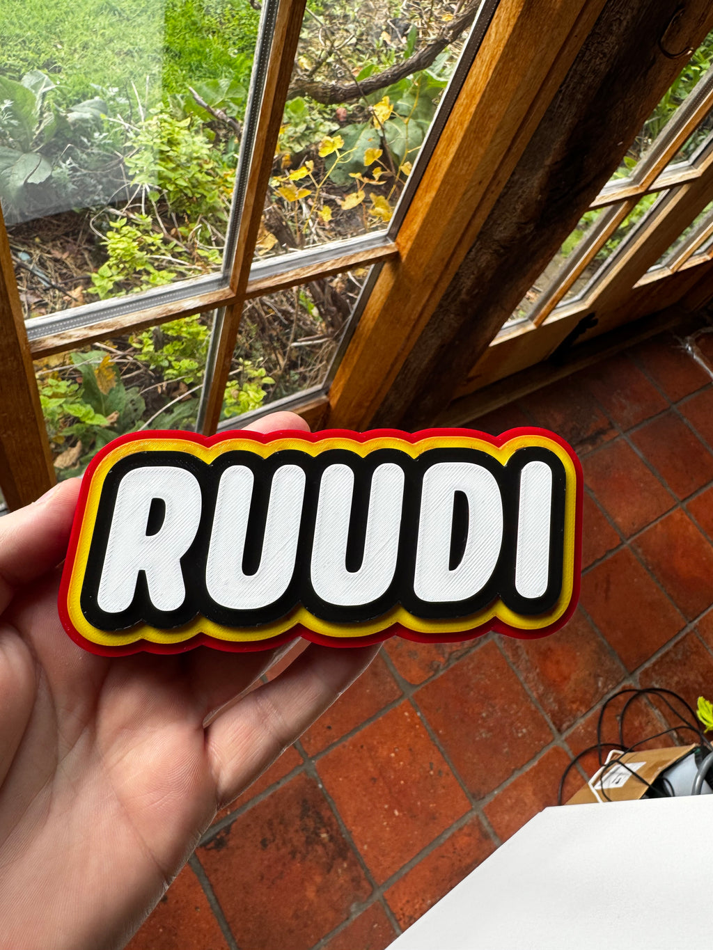Custom LEGO-Style Name Sign – Personalised 3D Printed