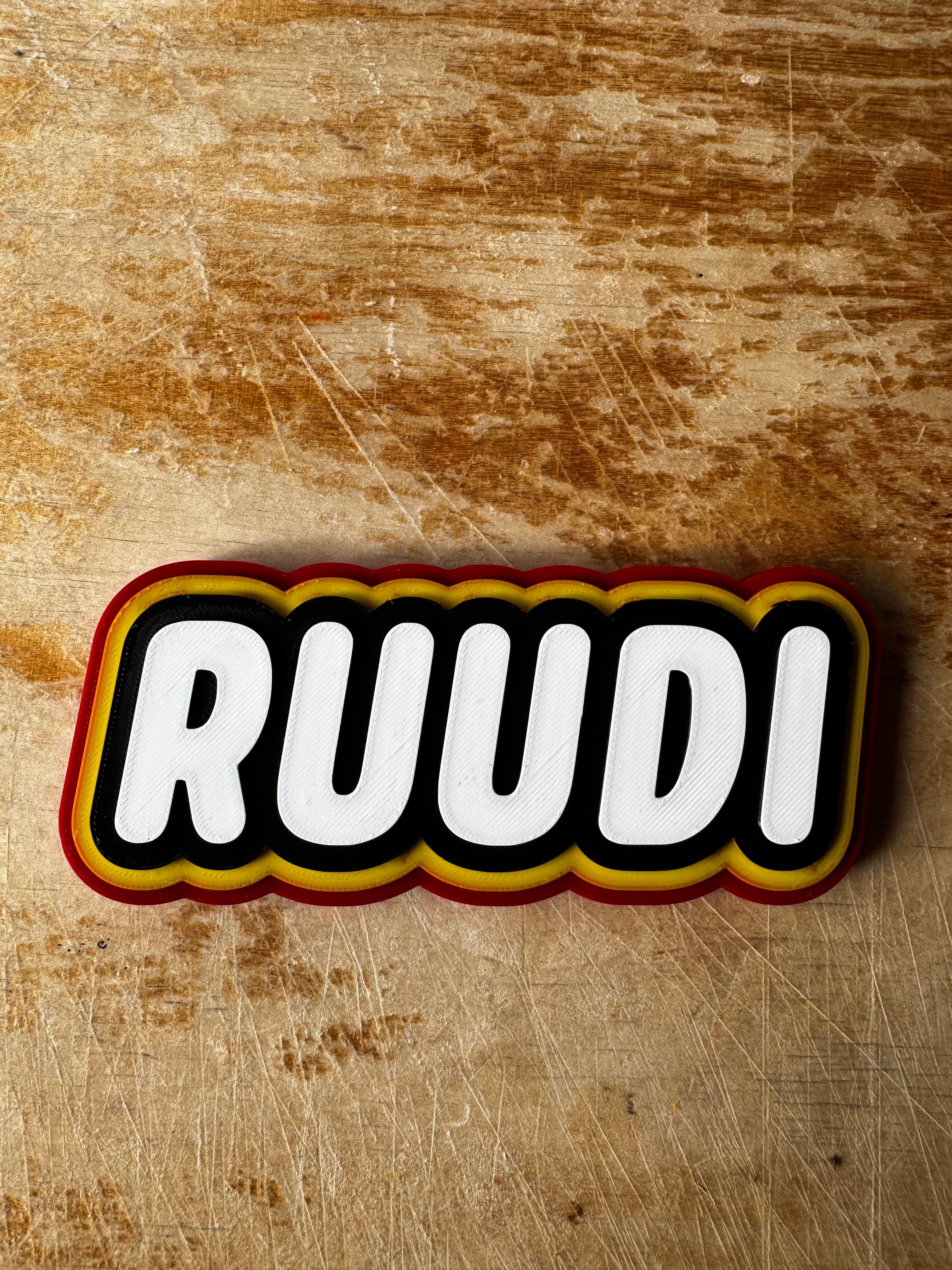 Custom LEGO-Style Name Sign – Personalised 3D Printed
