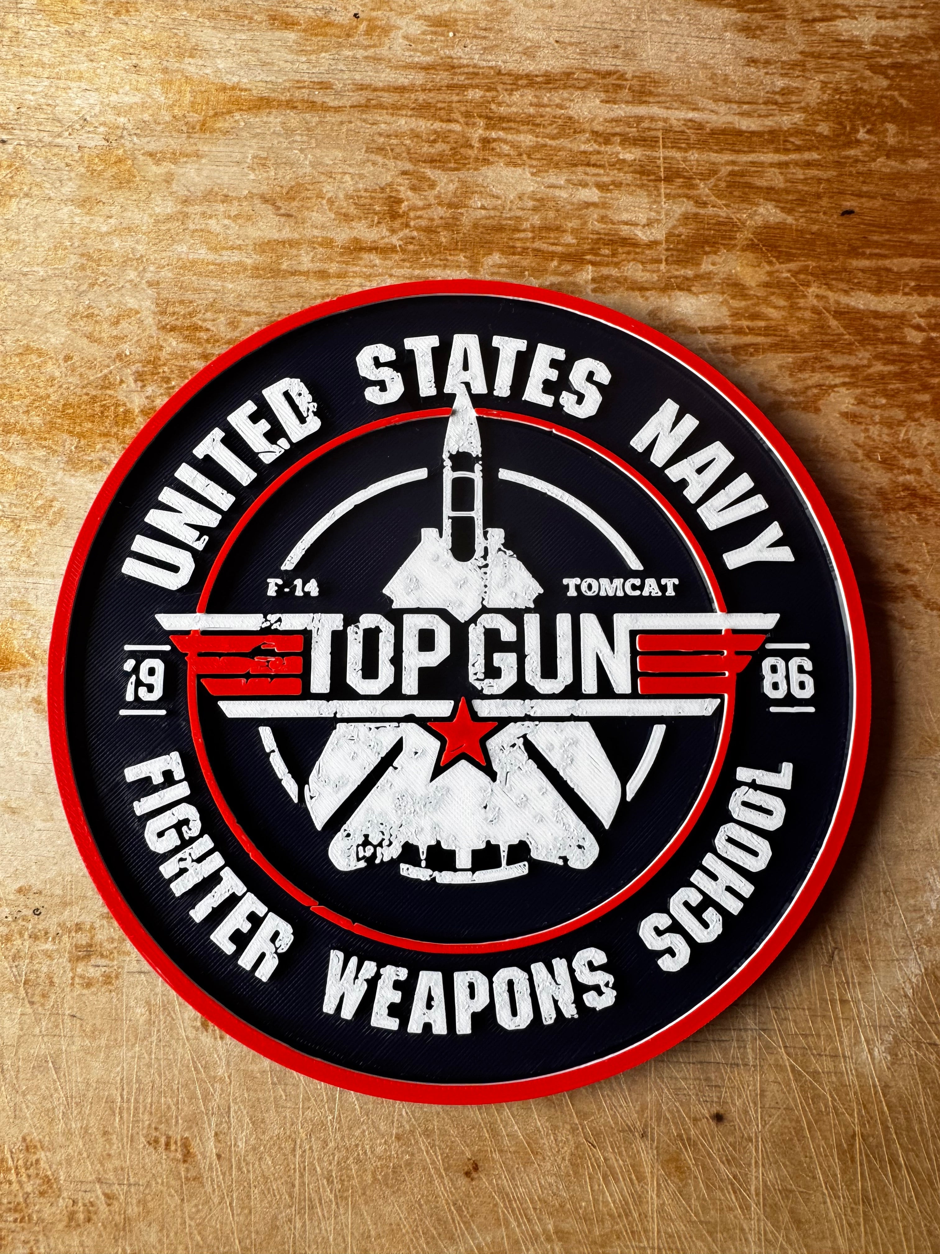 Top Gun F-14 Tomcat 3D Wall Plaque
