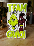 Team Grinch 3D Christmas Display Plaque