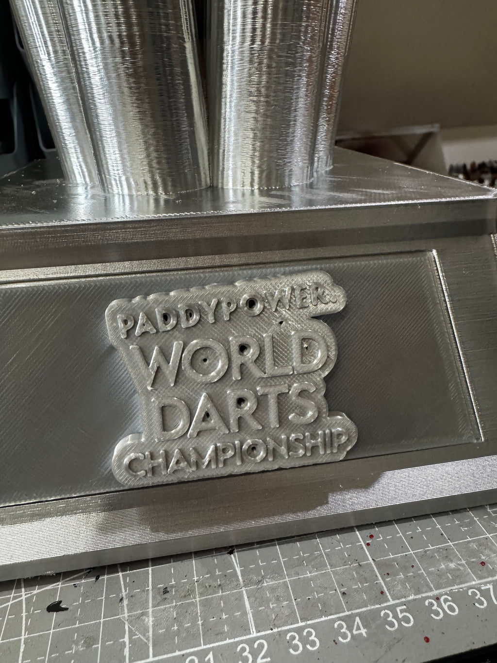 PDC World Darts Championship Trophy – Full Size 3D Printed Replica 50cm