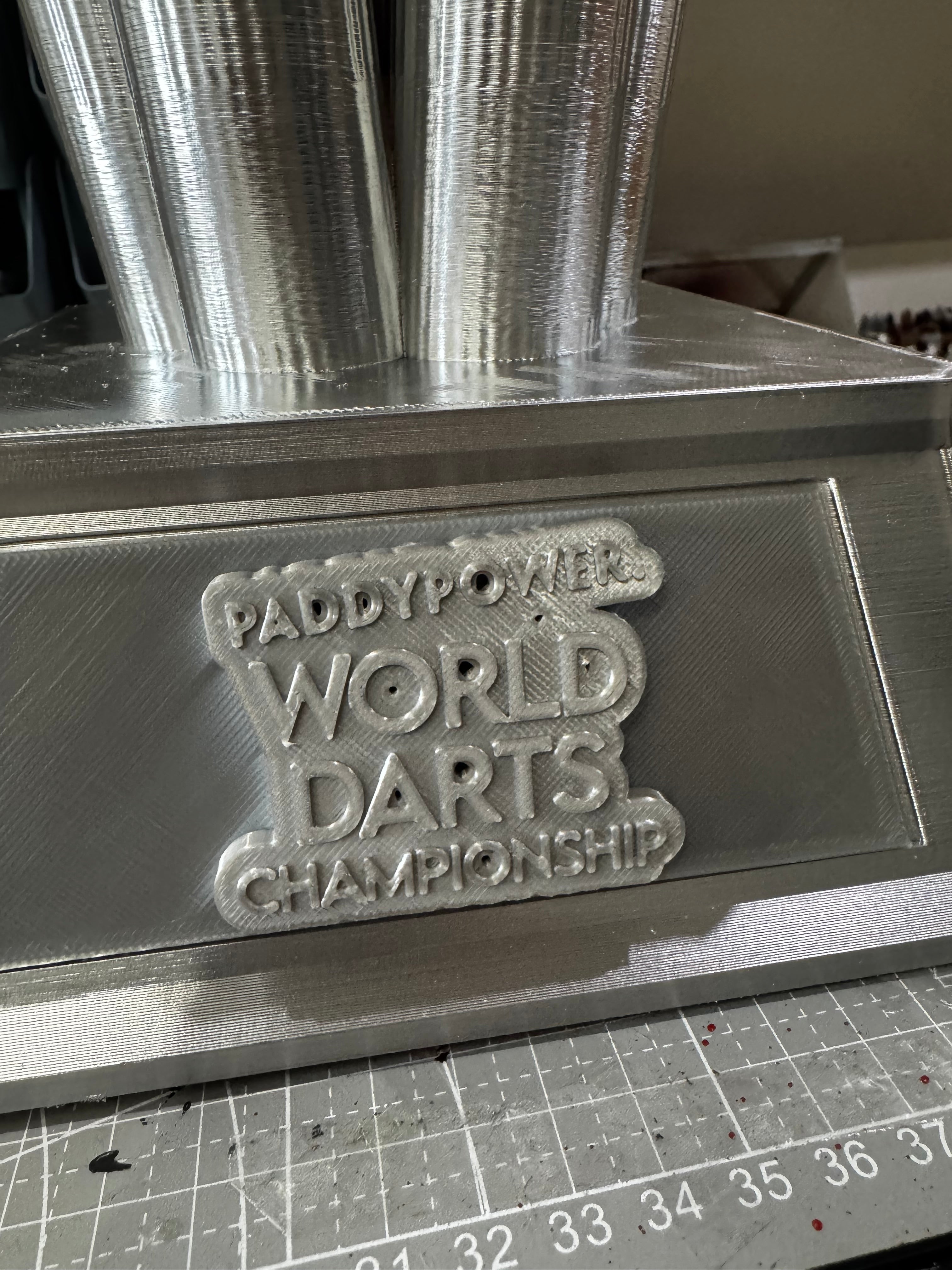 PDC World Darts Championship Trophy – Full Size 3D Printed Replica 50cm