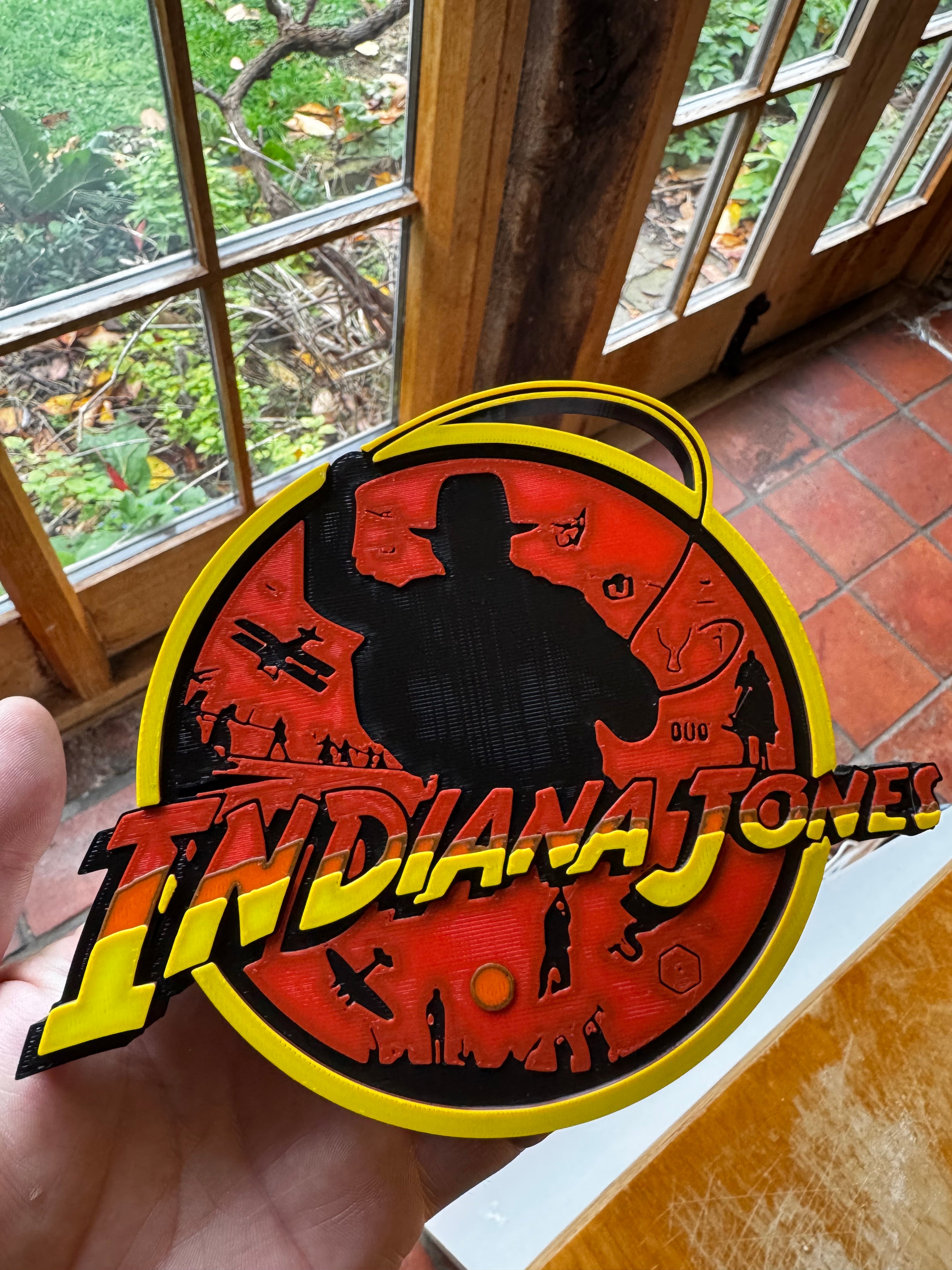 ndiana Jones Inspired 3D Wall Plaque