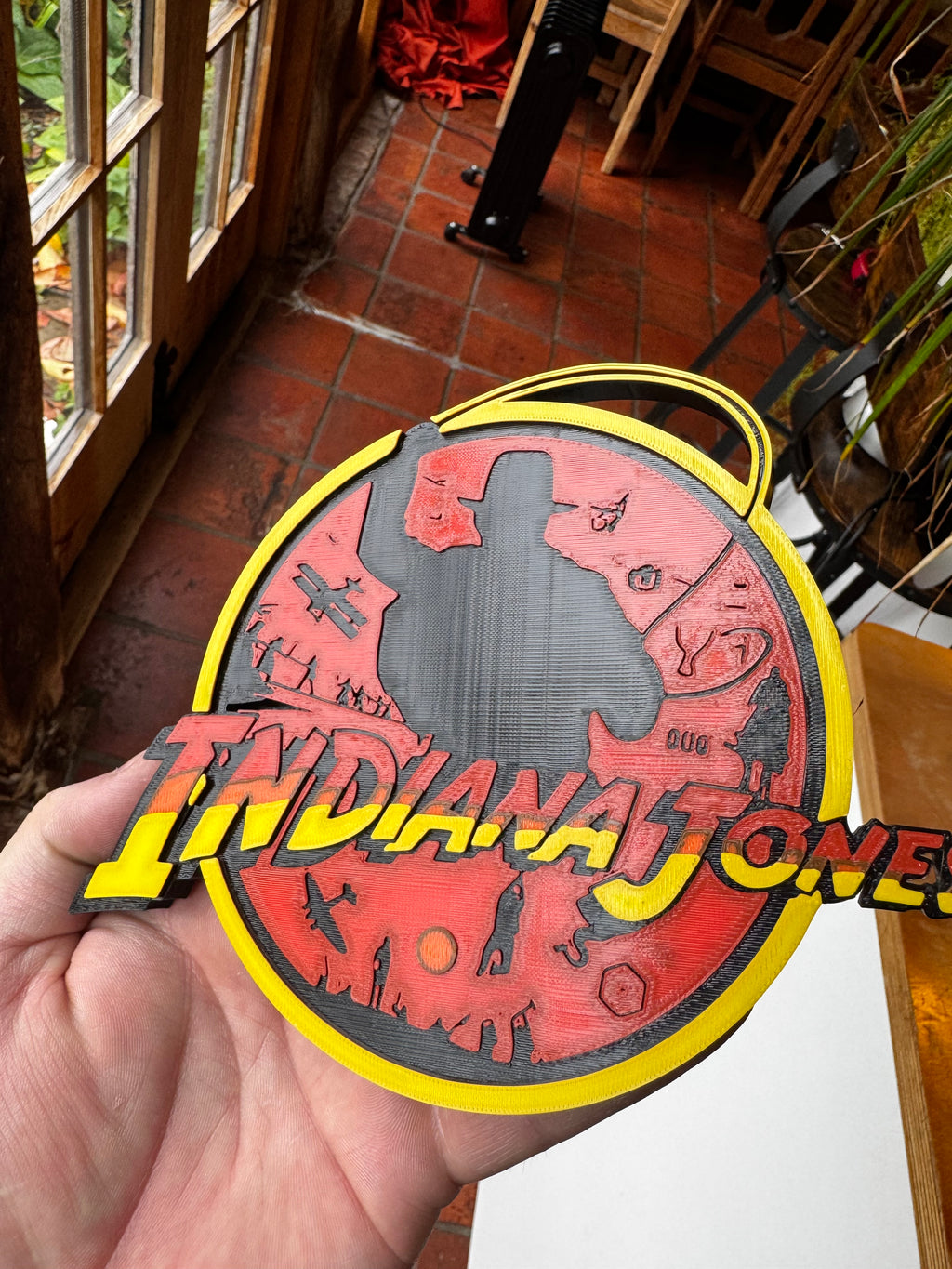 ndiana Jones Inspired 3D Wall Plaque