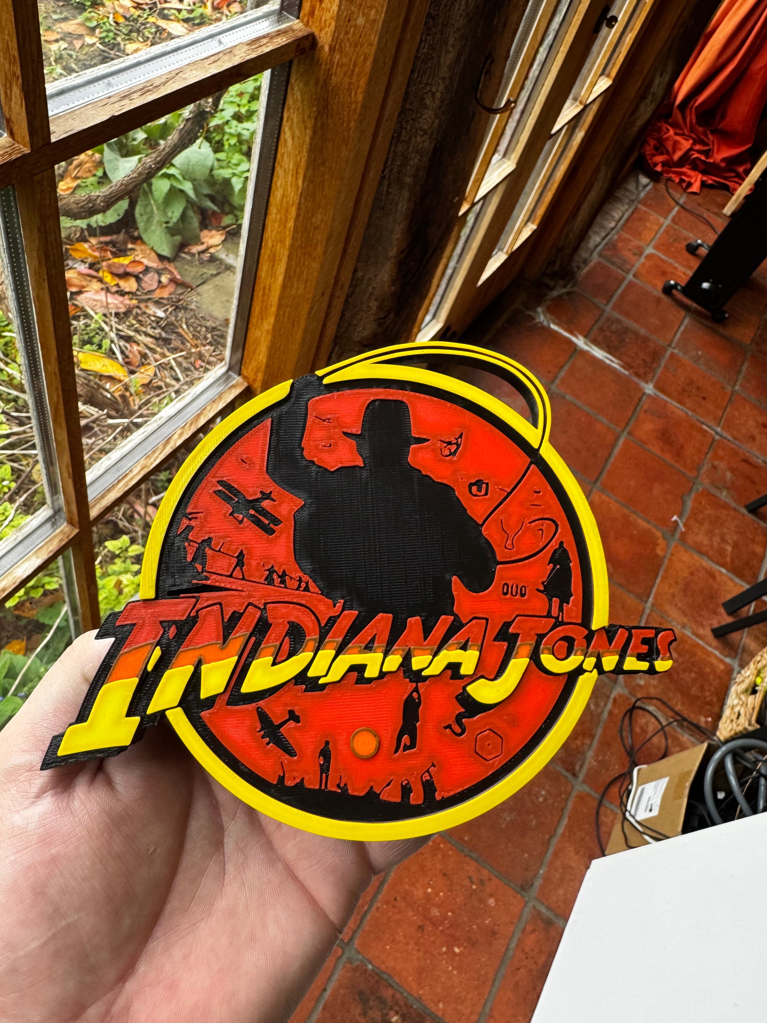 ndiana Jones Inspired 3D Wall Plaque