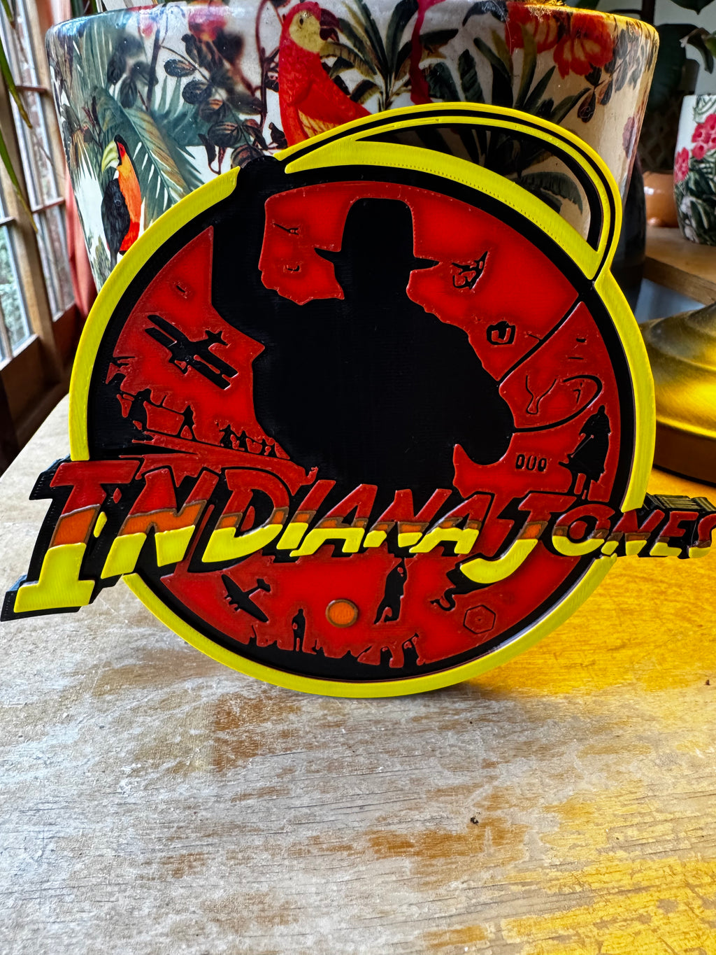 ndiana Jones Inspired 3D Wall Plaque