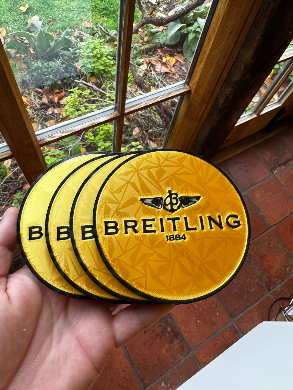 Breitling Inspired 3D Coasters – Set of 4