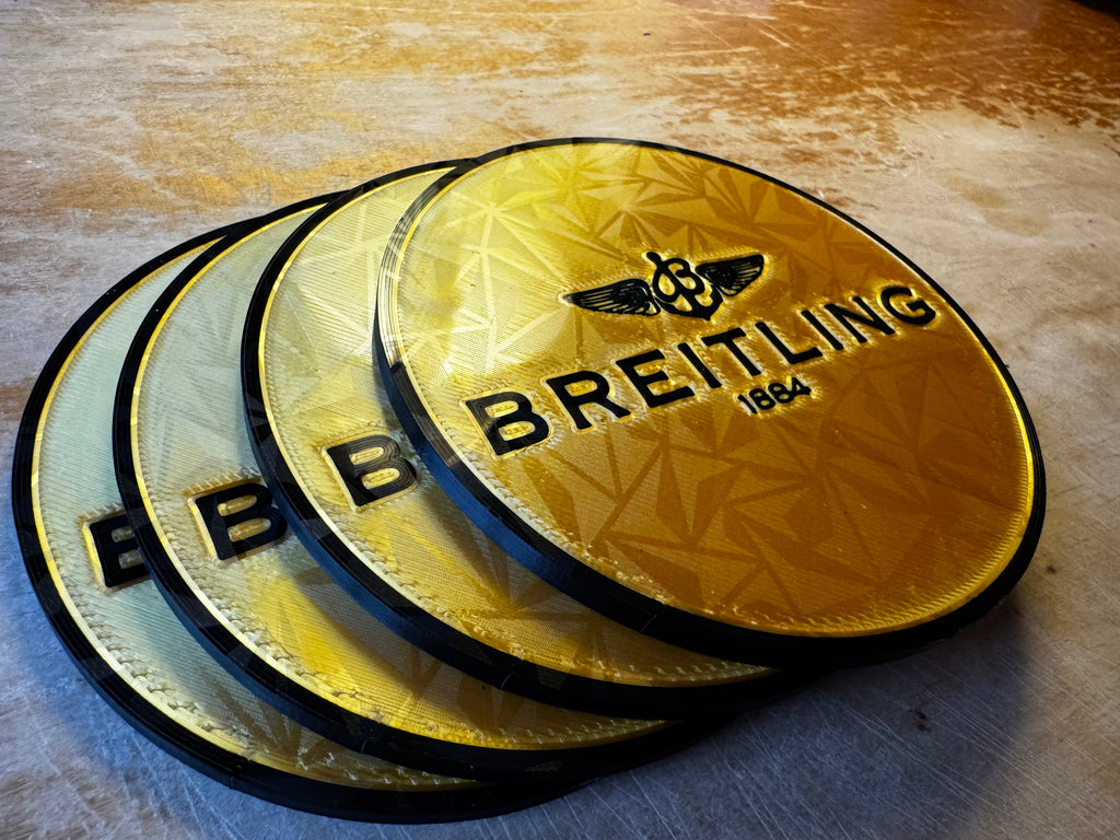Breitling Inspired 3D Coasters – Set of 4