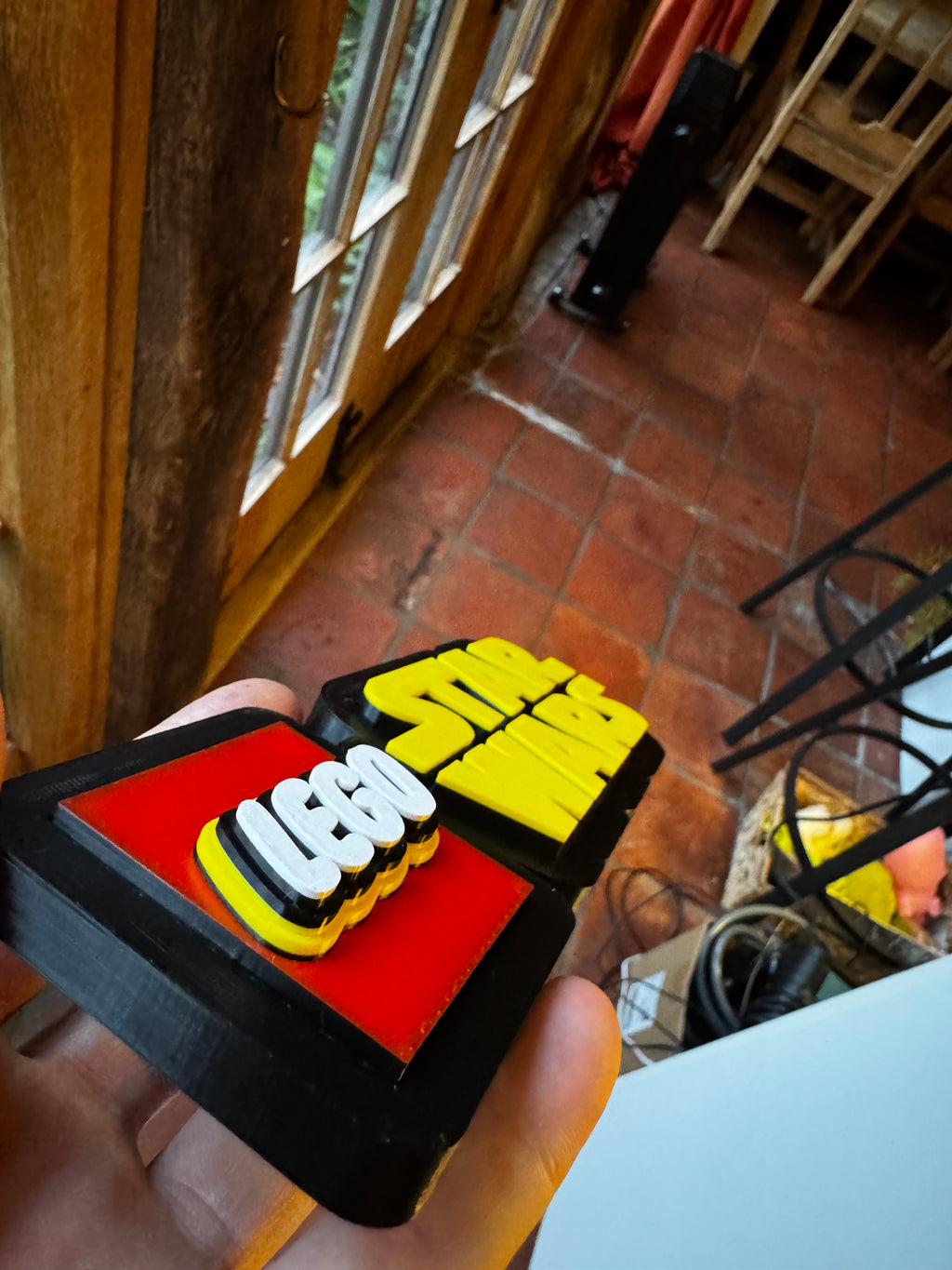 LEGO × Star Wars 3D Logo Display Plaque