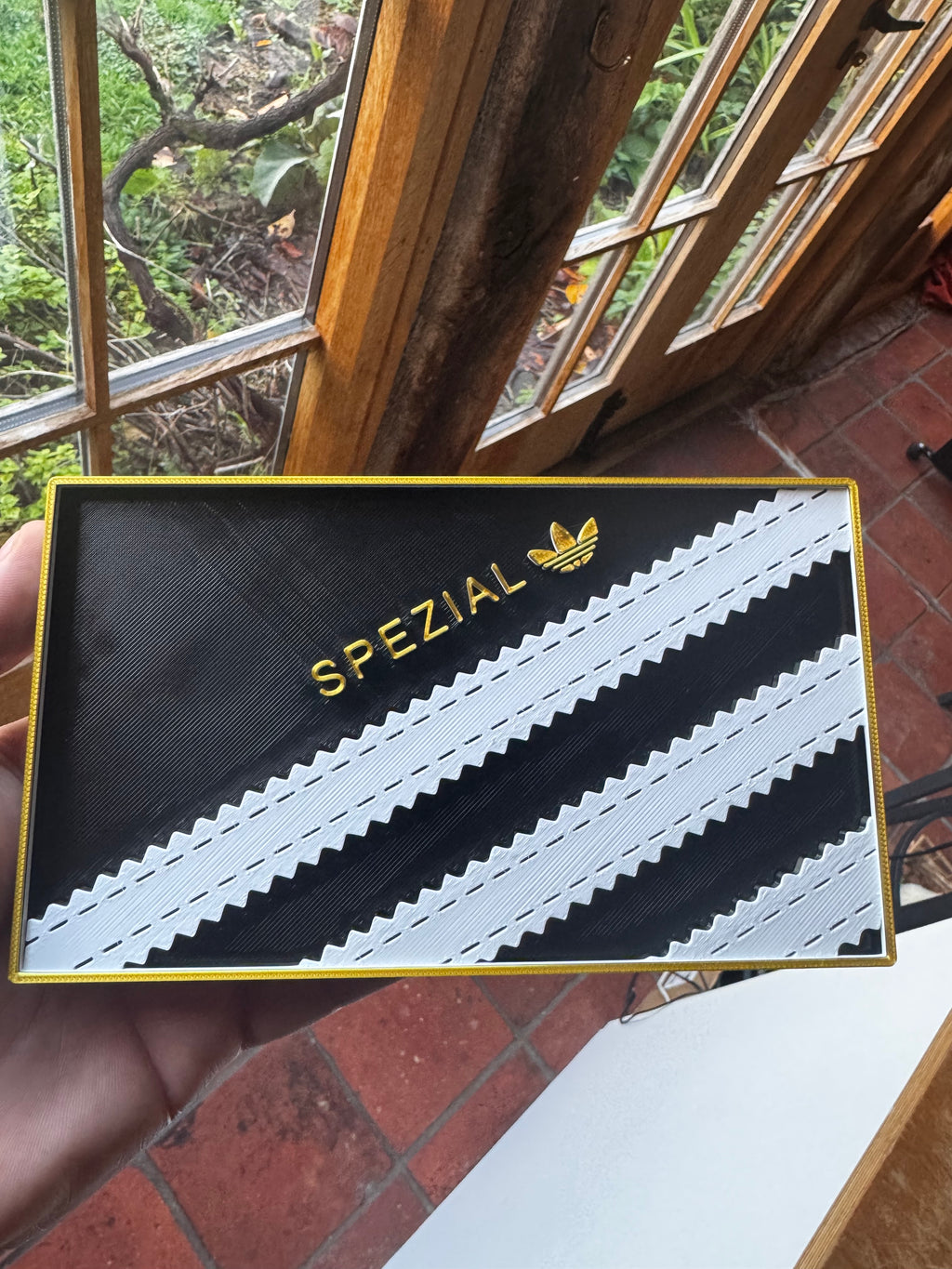 Adidas Spezial 3D Wall Plaque – Black, White & Gold
