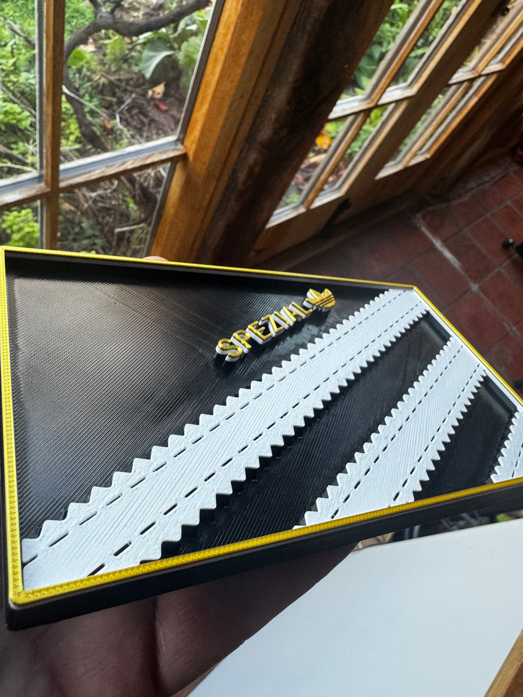 Adidas Spezial 3D Wall Plaque – Black, White & Gold
