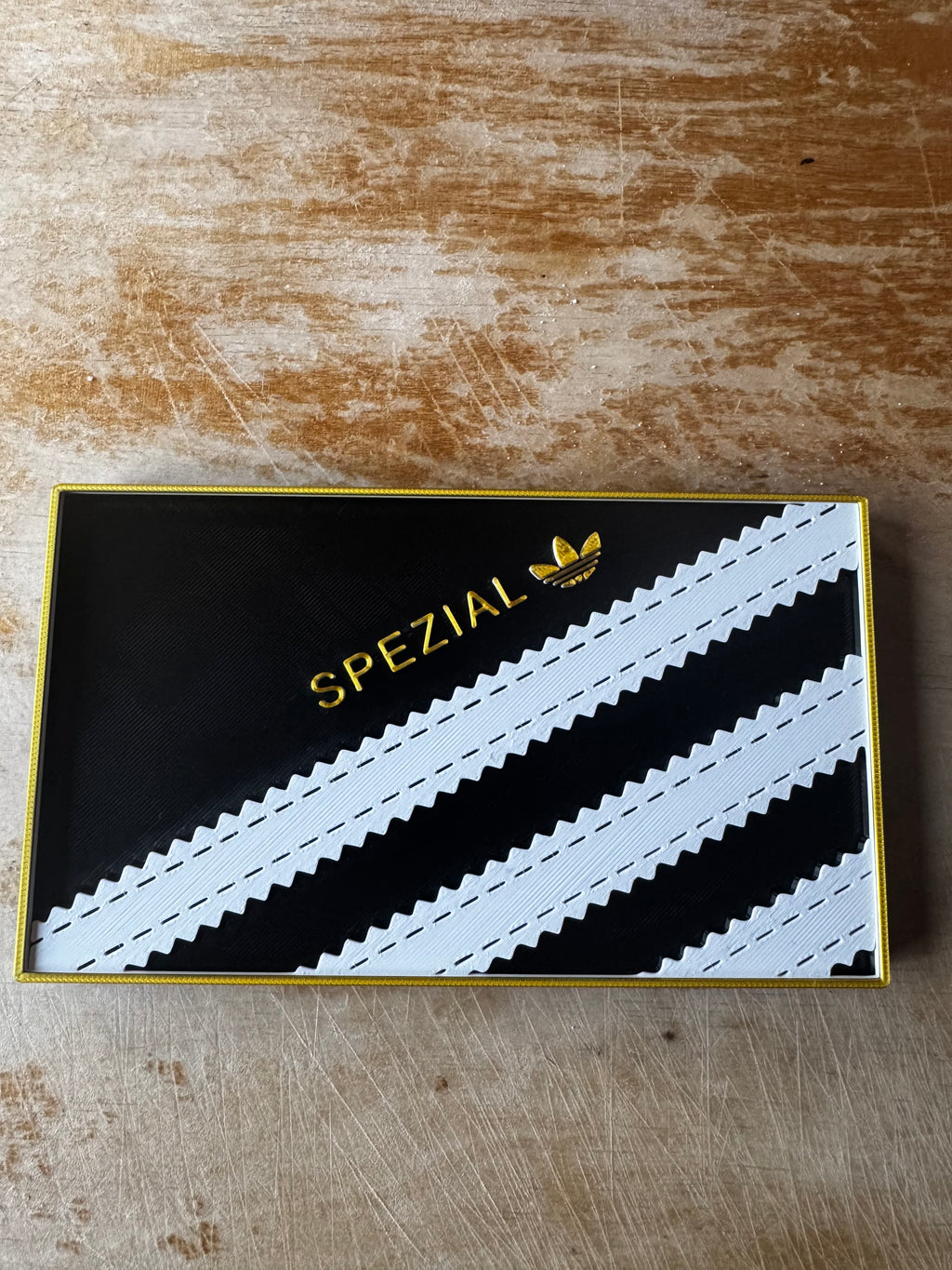 Adidas Spezial 3D Wall Plaque – Black, White & Gold