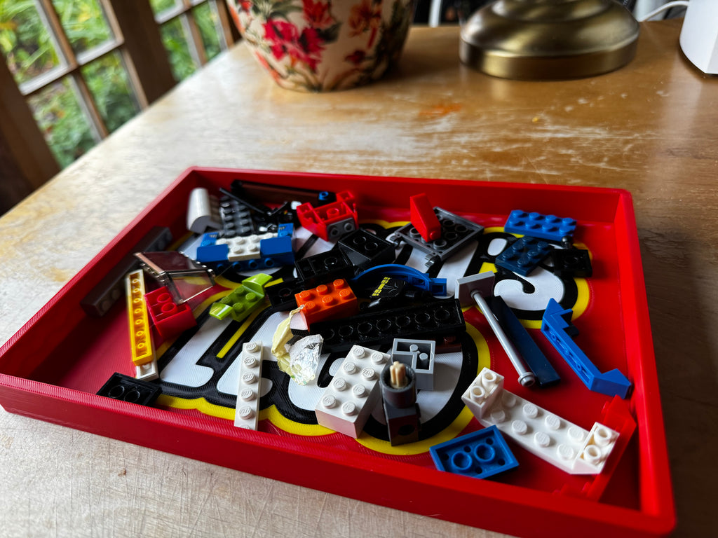 Personalised LEGO-Style Name Display Tray – Custom 3D Printed Sign