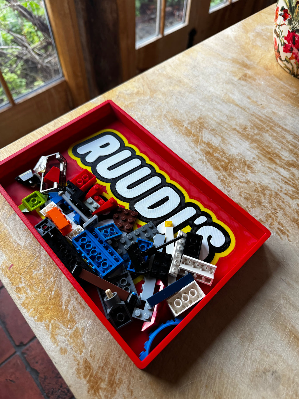 Personalised LEGO-Style Name Display Tray – Custom 3D Printed Sign