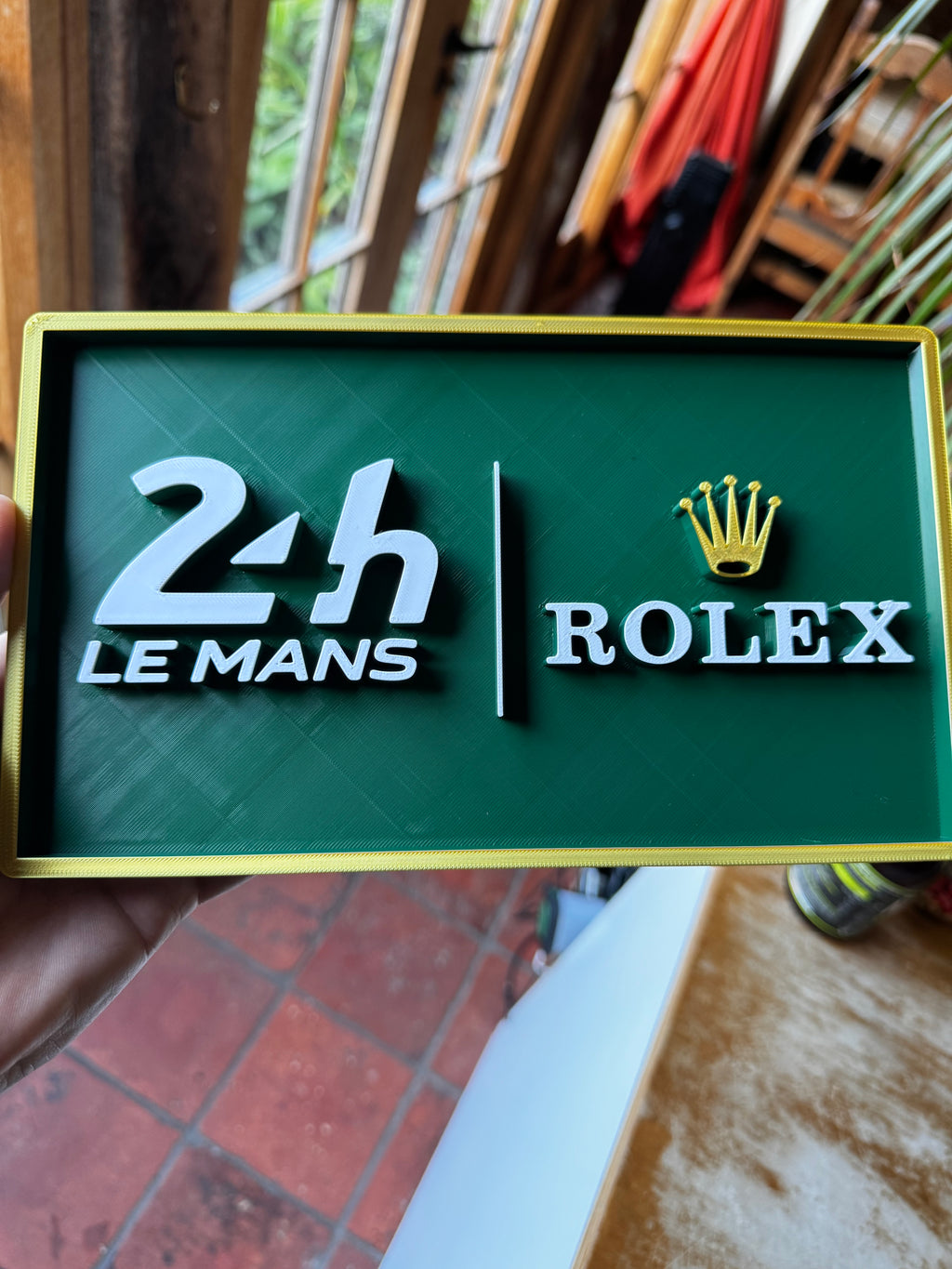 Le Mans 24h × Rolex 3D Motorsport Display Plaque