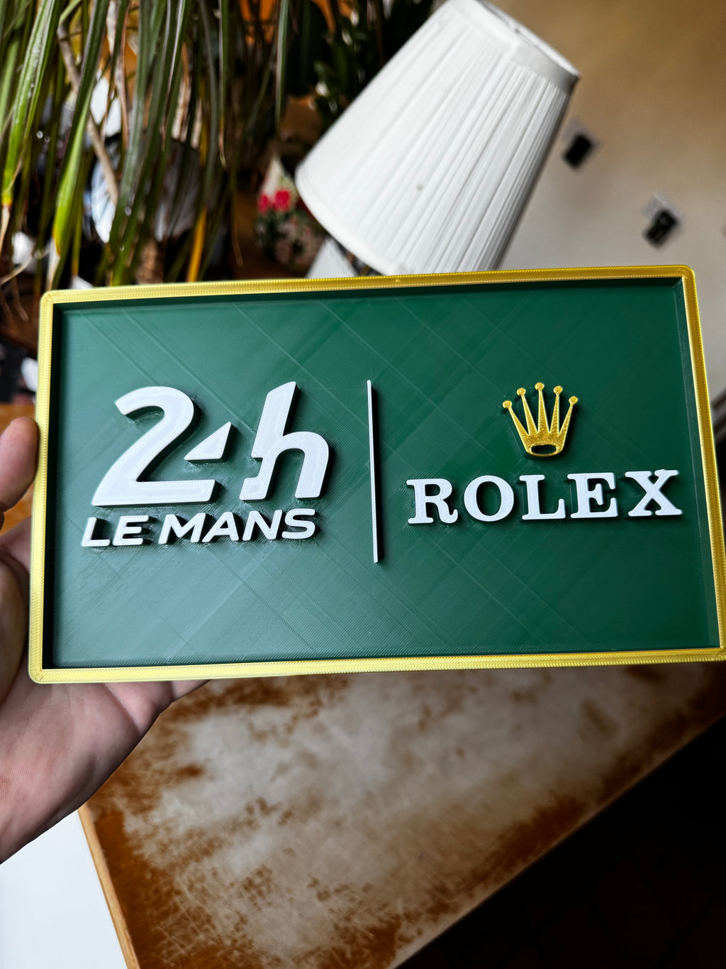 Le Mans 24h × Rolex 3D Motorsport Display Plaque