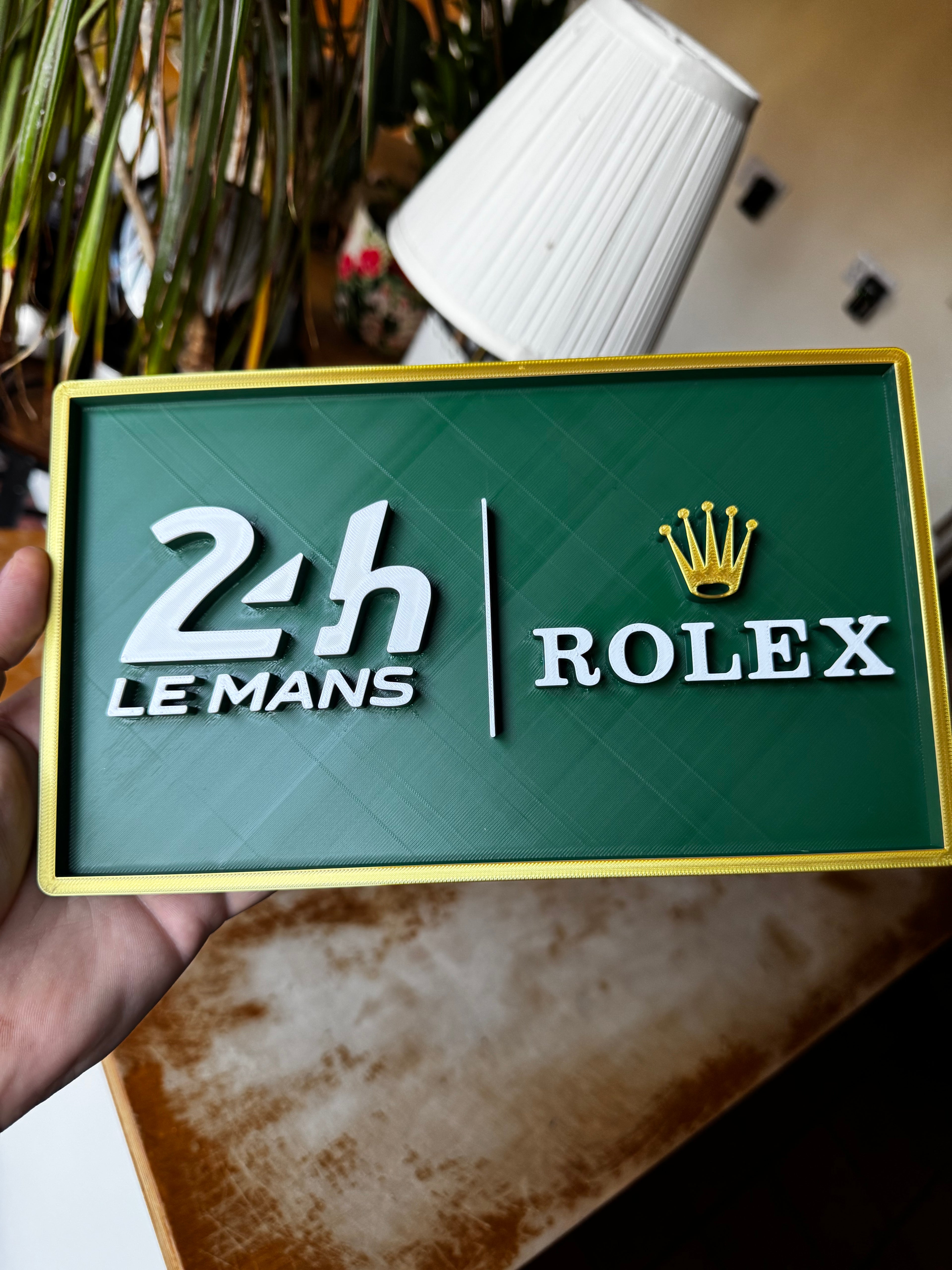 Le Mans 24h × Rolex 3D Motorsport Display Plaque