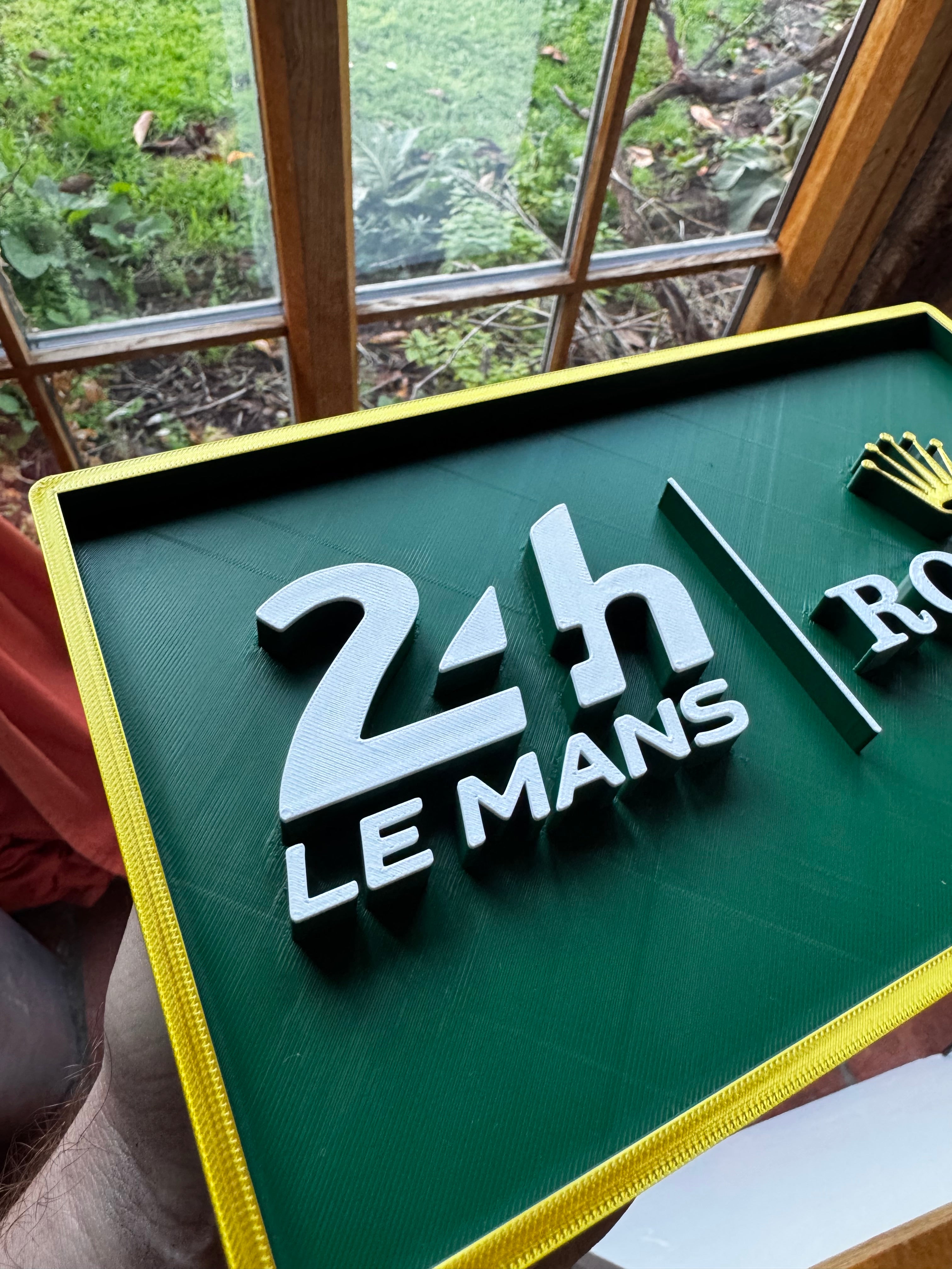 Le Mans 24h × Rolex 3D Motorsport Display Plaque
