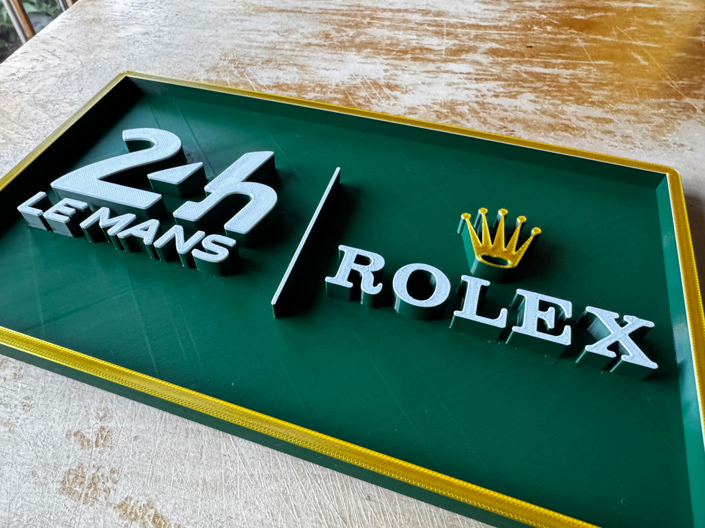 Le Mans 24h × Rolex 3D Motorsport Display Plaque