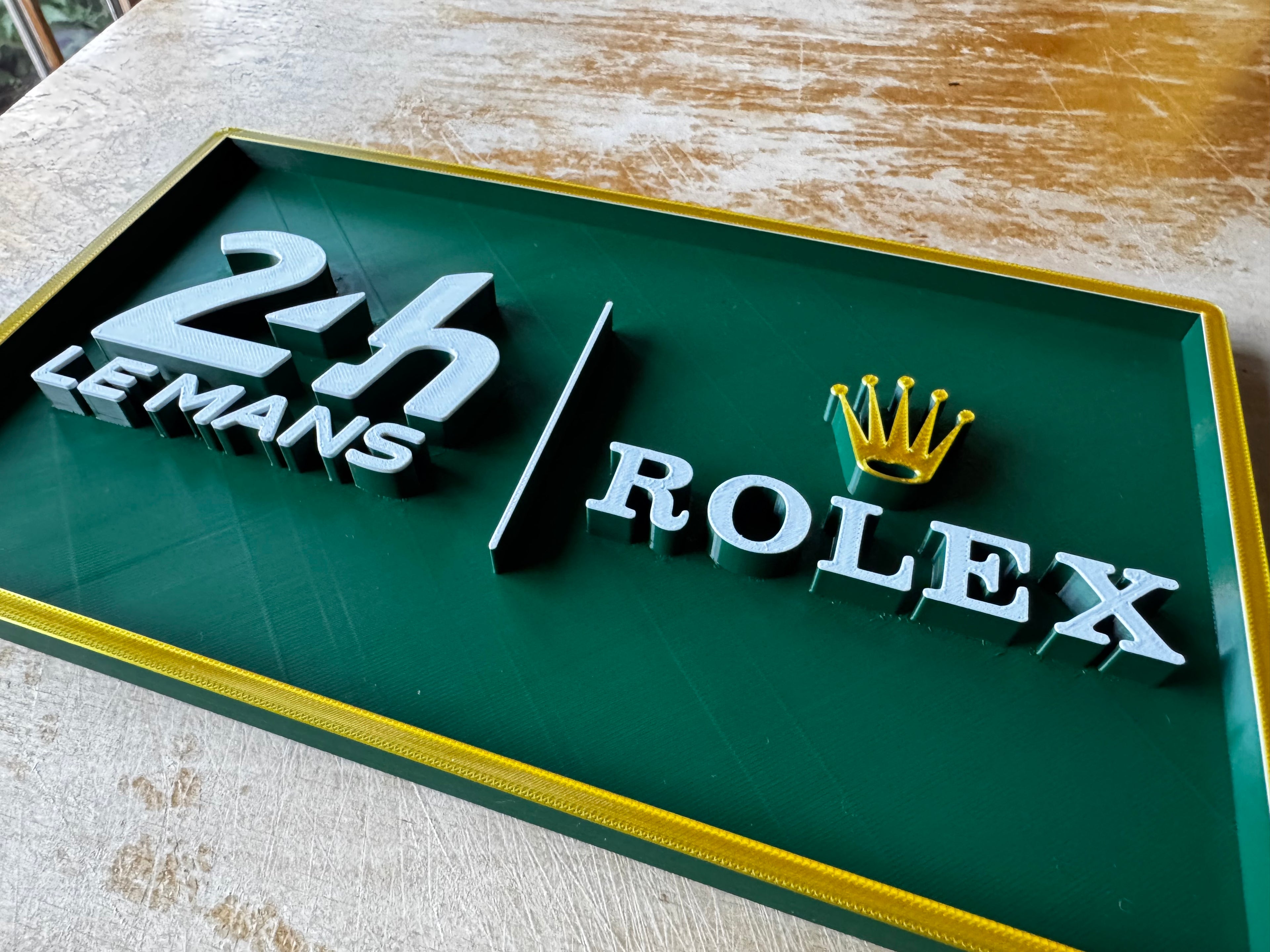 Le Mans 24h × Rolex 3D Motorsport Display Plaque