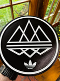 Adidas × Oasis 3D Wall Plaque – Black & White Music Display