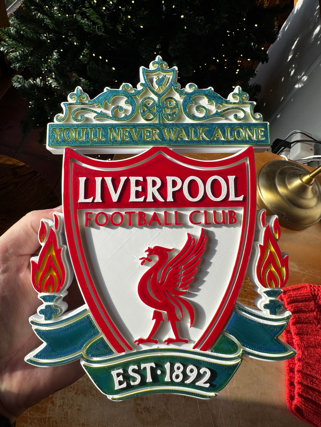 Liverpool FC 3D Crest Wall Plaque – You'll Never Walk Alone