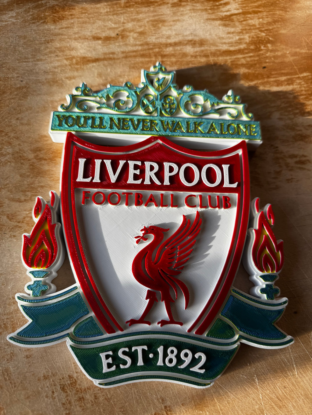 Liverpool FC 3D Crest Wall Plaque – You'll Never Walk Alone