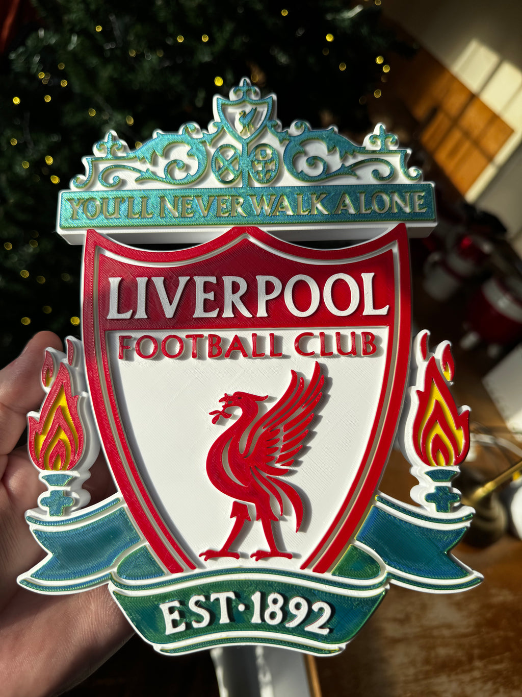Liverpool FC 3D Crest Wall Plaque – You'll Never Walk Alone