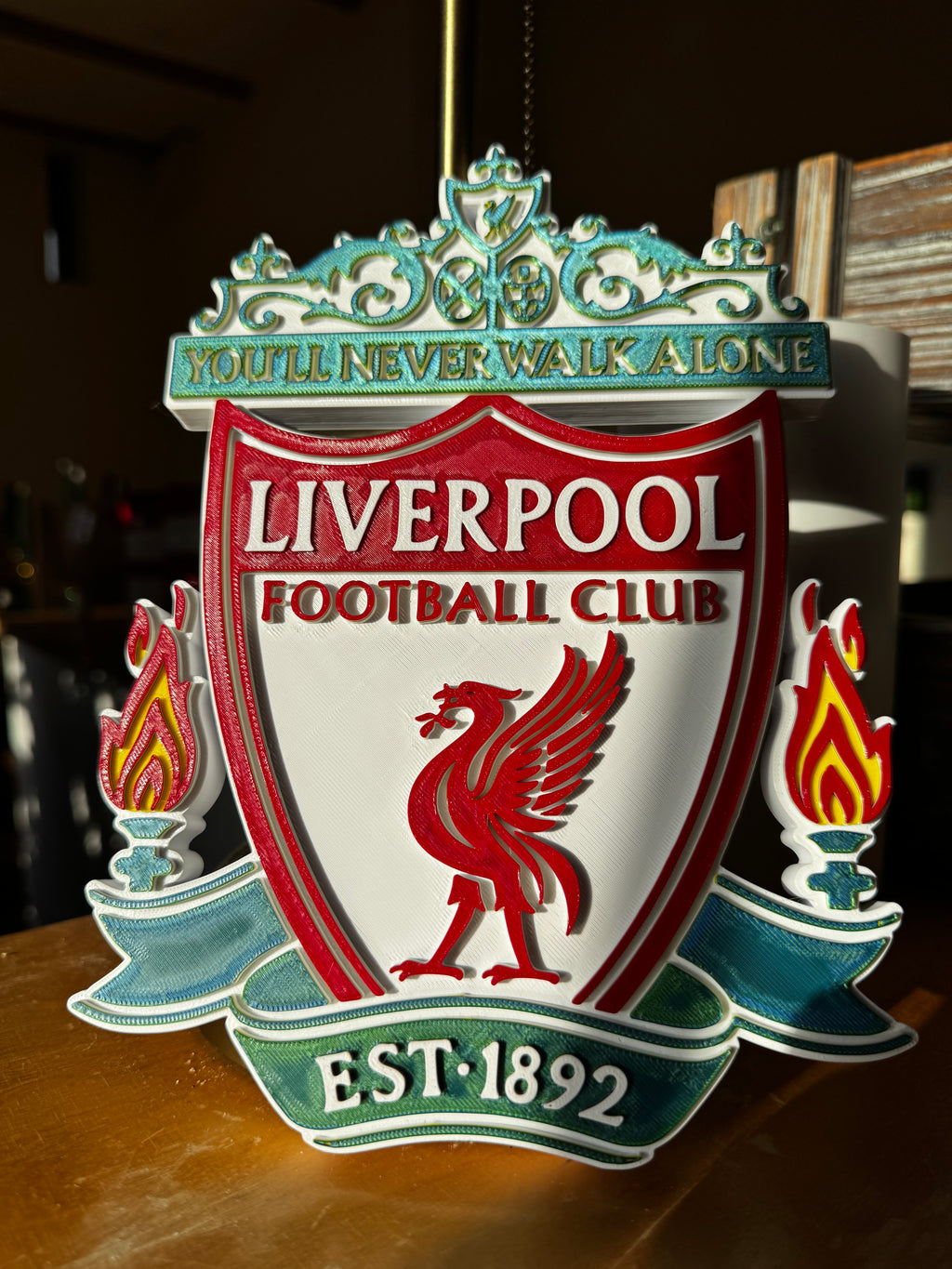 Liverpool FC 3D Crest Wall Plaque – You'll Never Walk Alone
