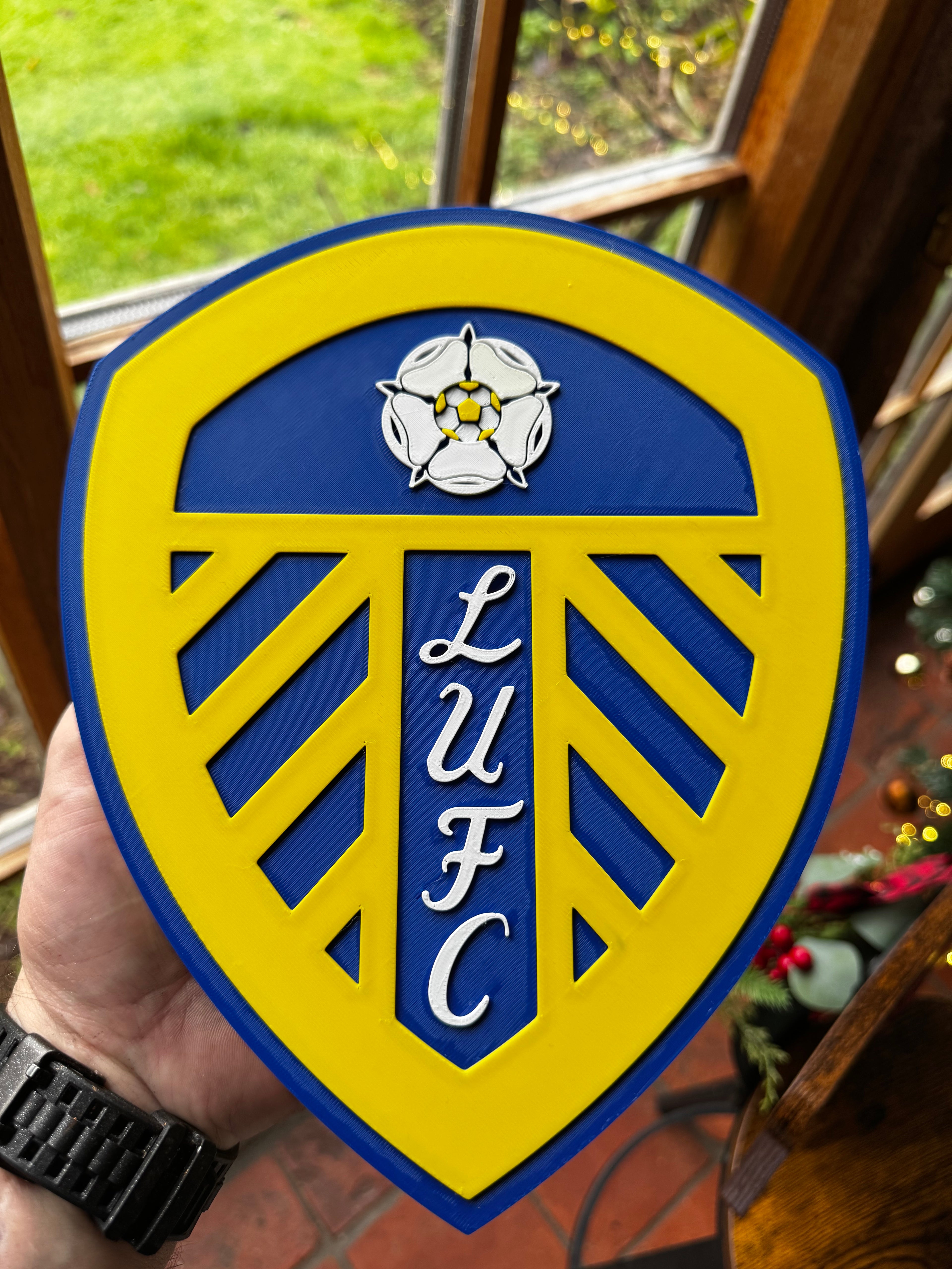 Leeds United FC 3D Crest Wall Plaque – LUFC Football Display