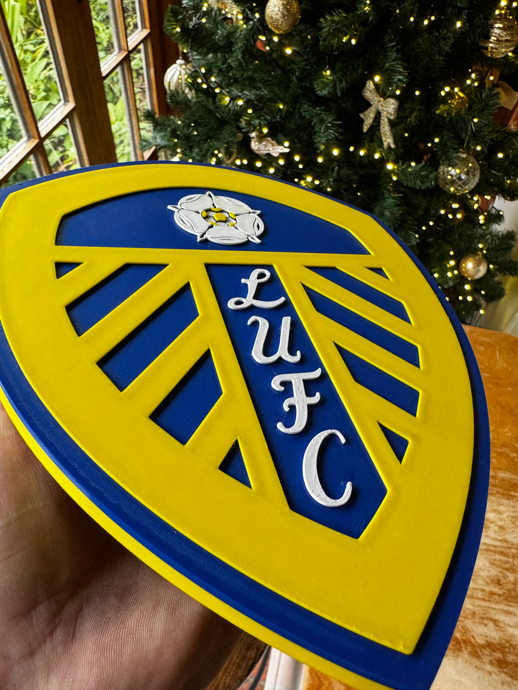 Leeds United FC 3D Crest Wall Plaque – LUFC Football Display