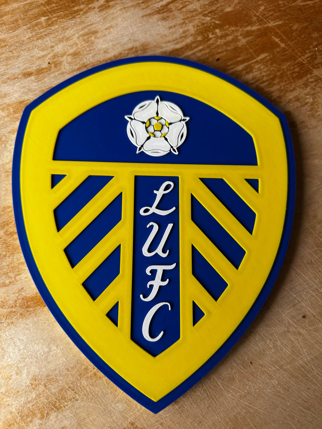 Leeds United FC 3D Crest Wall Plaque – LUFC Football Display