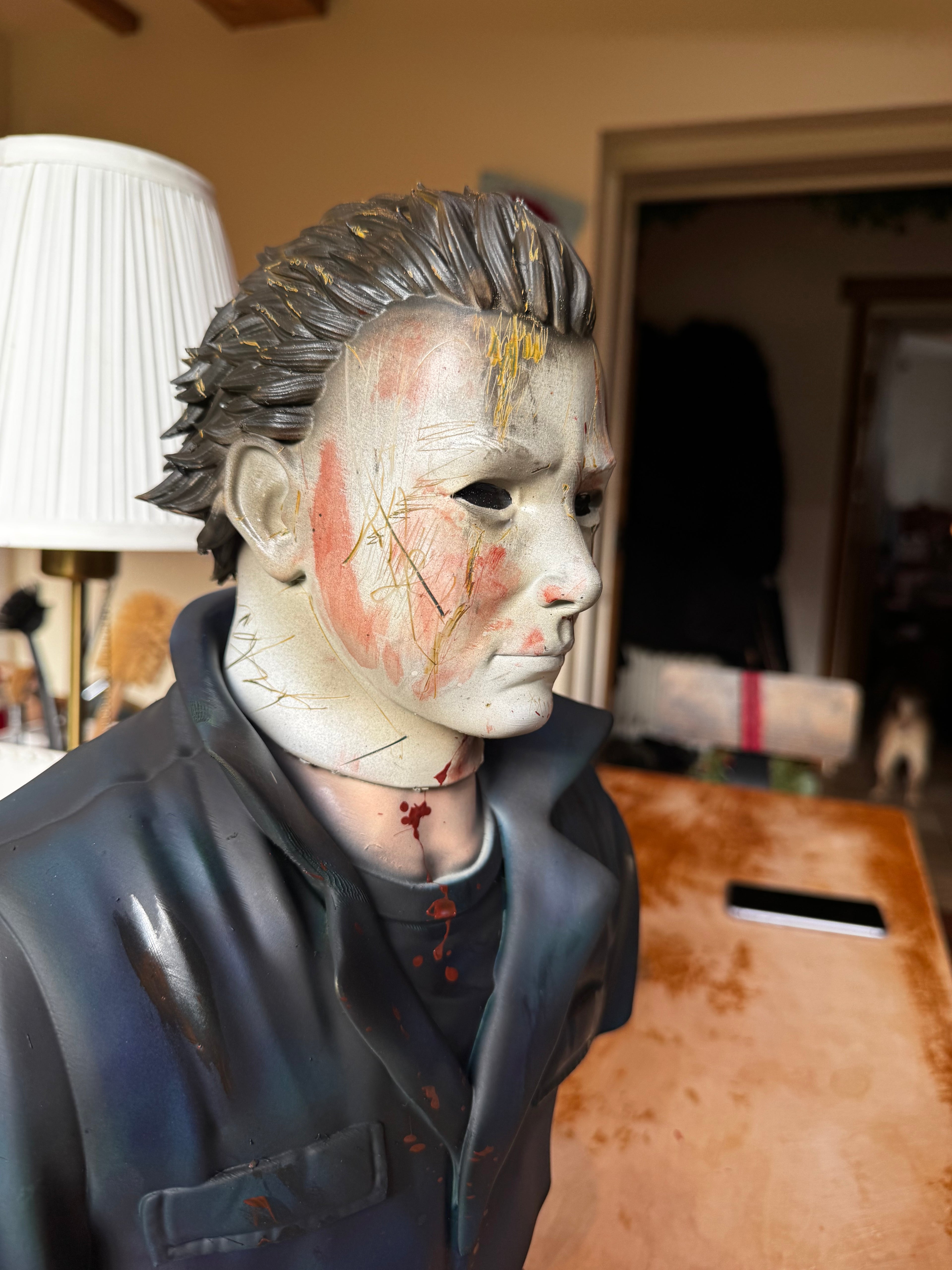 Michael Myers Halloween Hand-Painted 3D Bust – Horror Display Statue