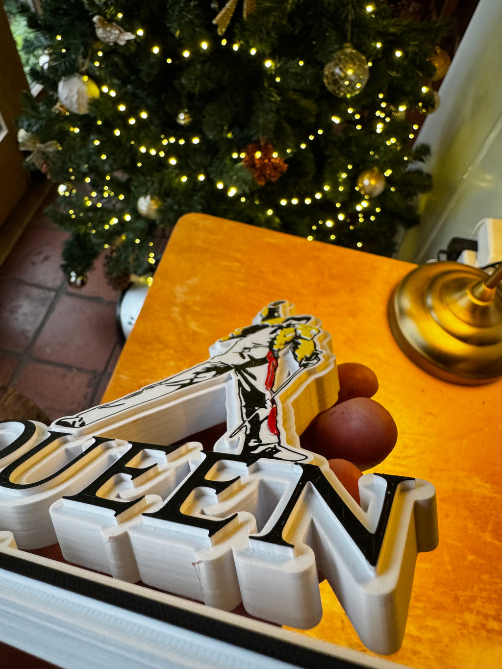 Queen Freddie Mercury 3D Display Plaque – Classic Rock Tribute