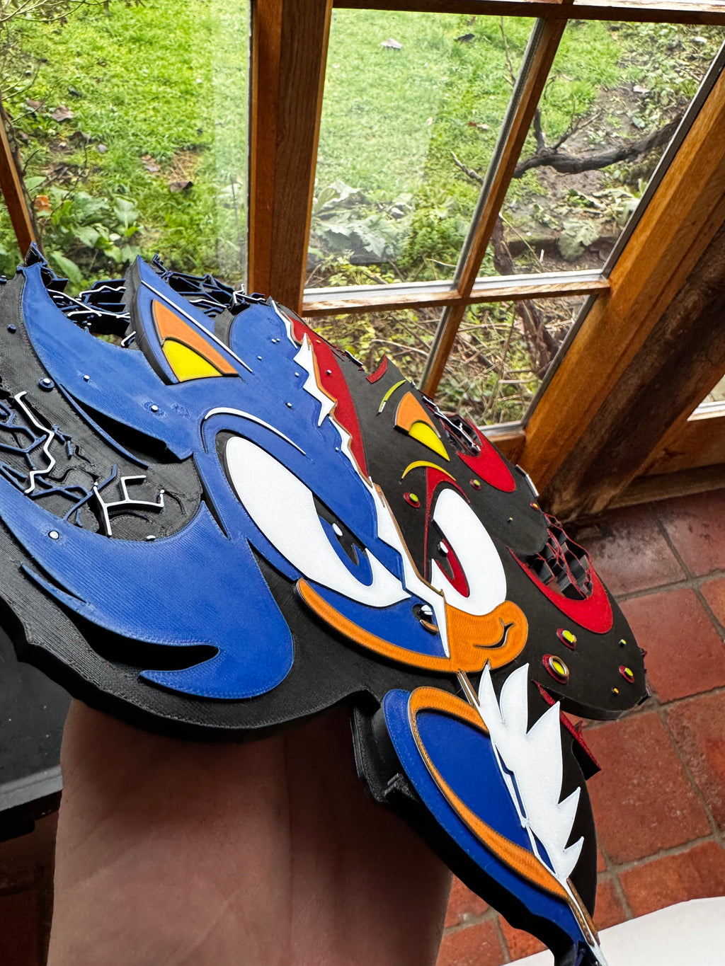 Sonic & Shadow 3D Display Plaque – Gaming Inspired Wall Art