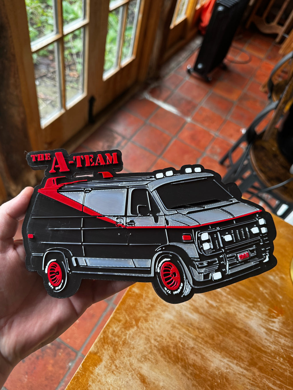 The A-Team Van 3D Display Plaque – Classic TV Inspired