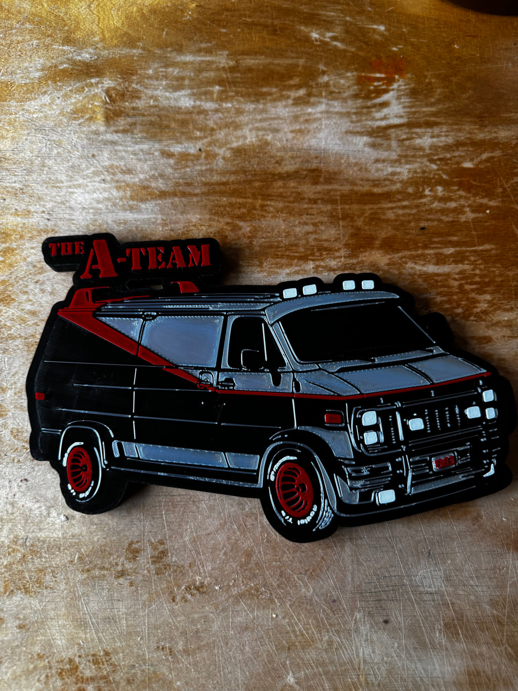 The A-Team Van 3D Display Plaque – Classic TV Inspired