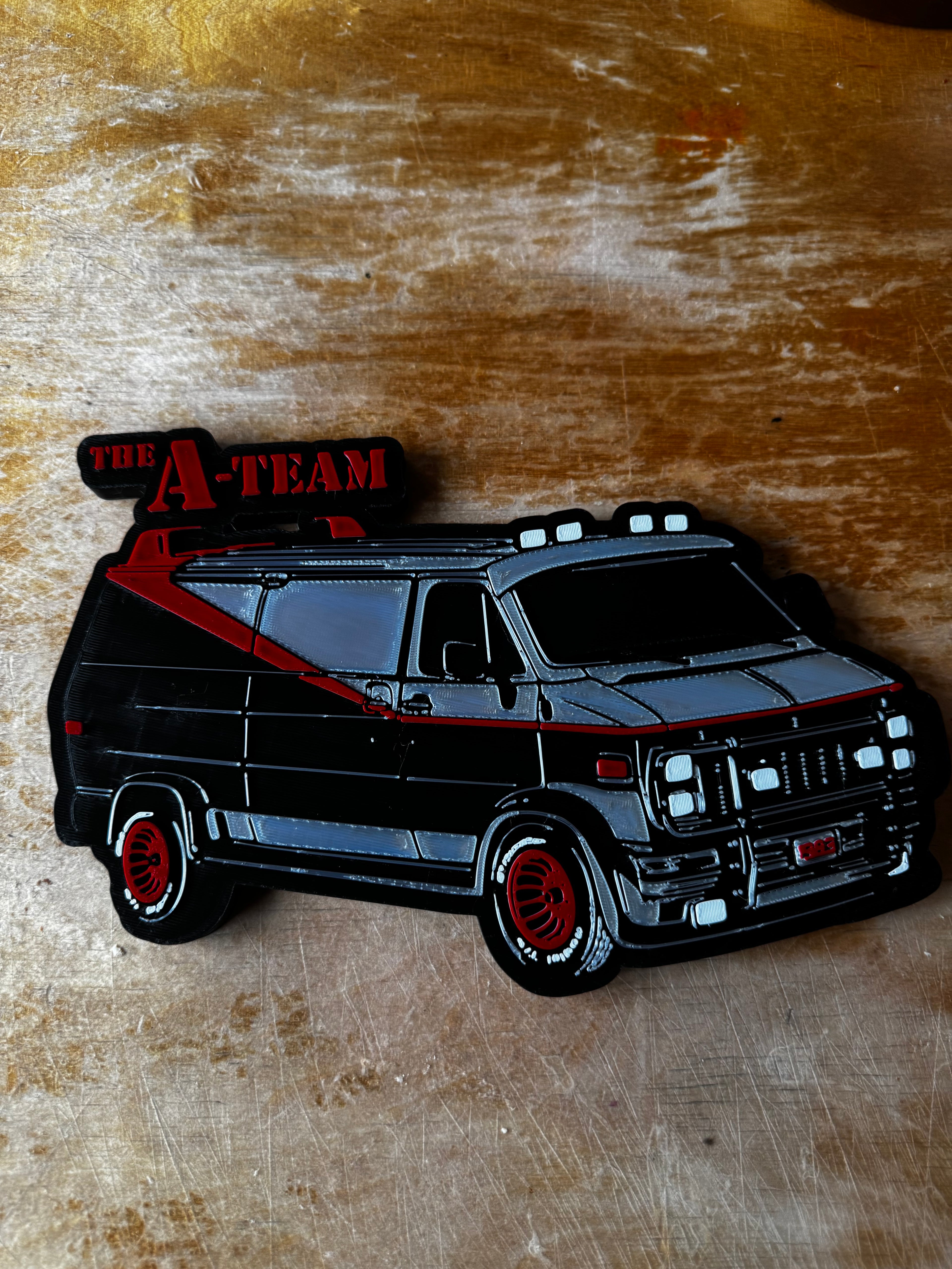 The A-Team Van 3D Display Plaque – Classic TV Inspired