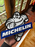 Michelin Man 3D Display Plaque – Blue & White