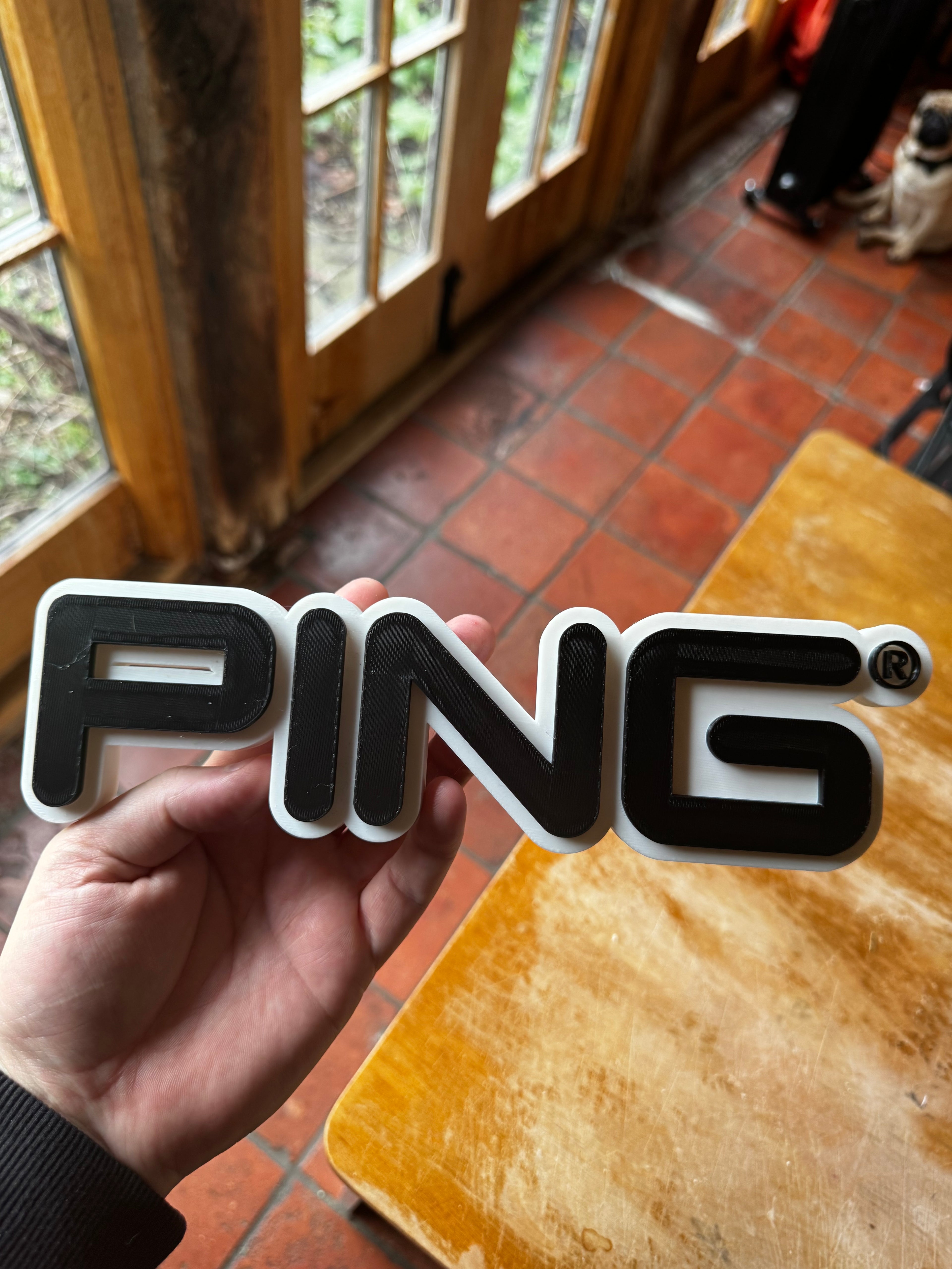PING Style 3D Display Sign – Choice of Colours
