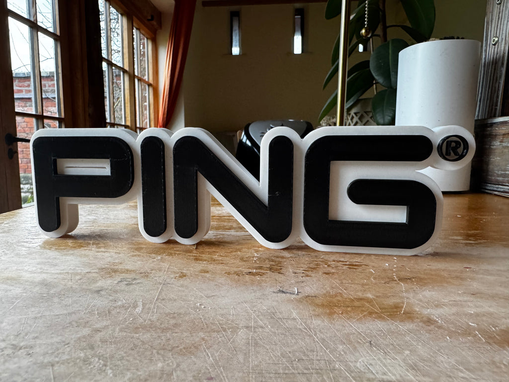 PING Style 3D Display Sign – Choice of Colours