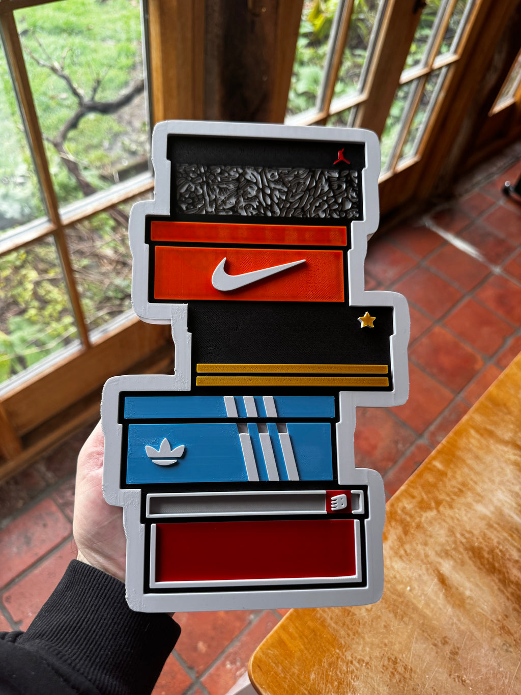 Sneaker Box Stack 3D Wall Sign – Nike Jordan Adidas Inspired Display