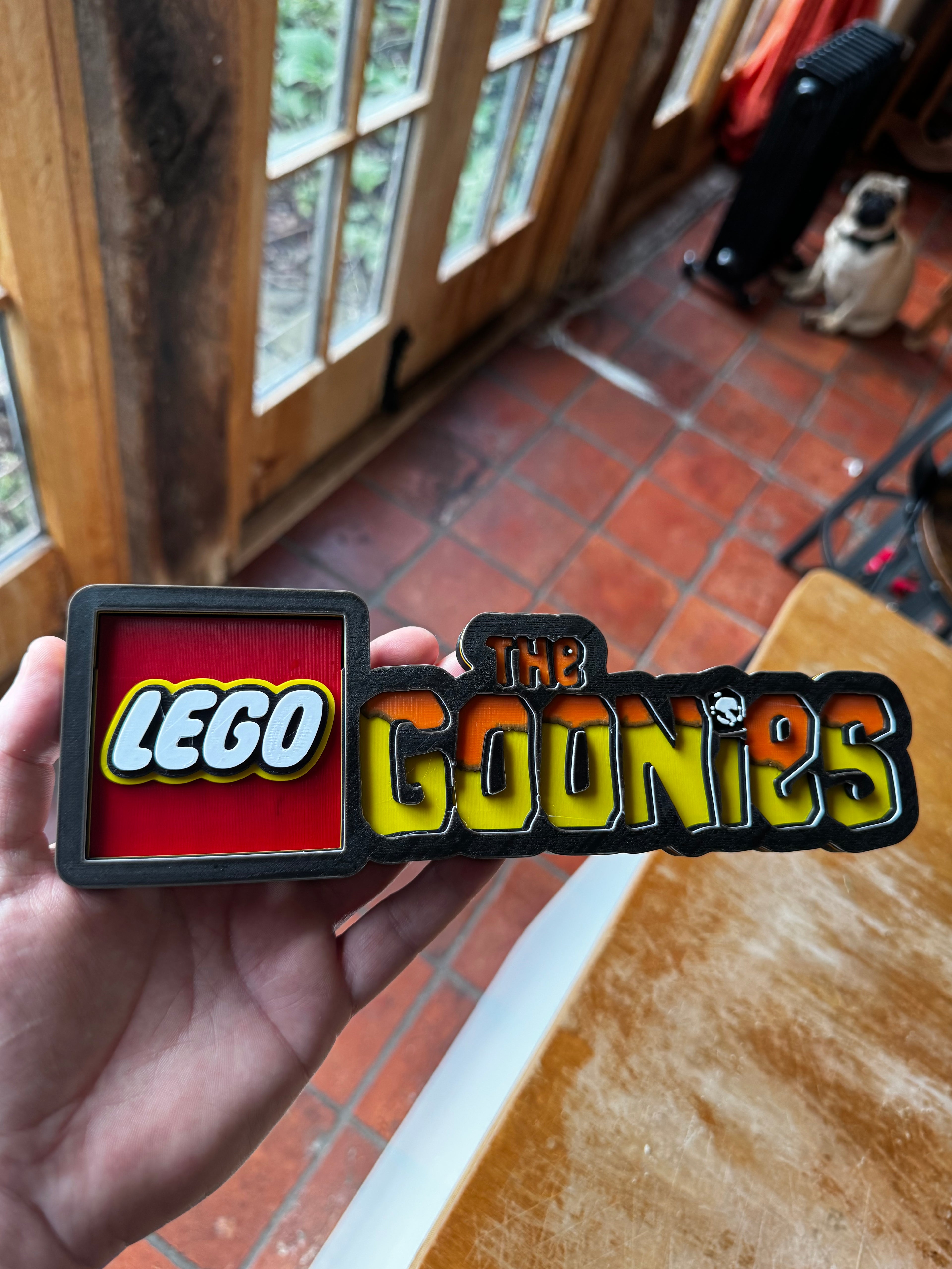 LEGO The Goonies 3D Display Sign – Retro Movie Collectable