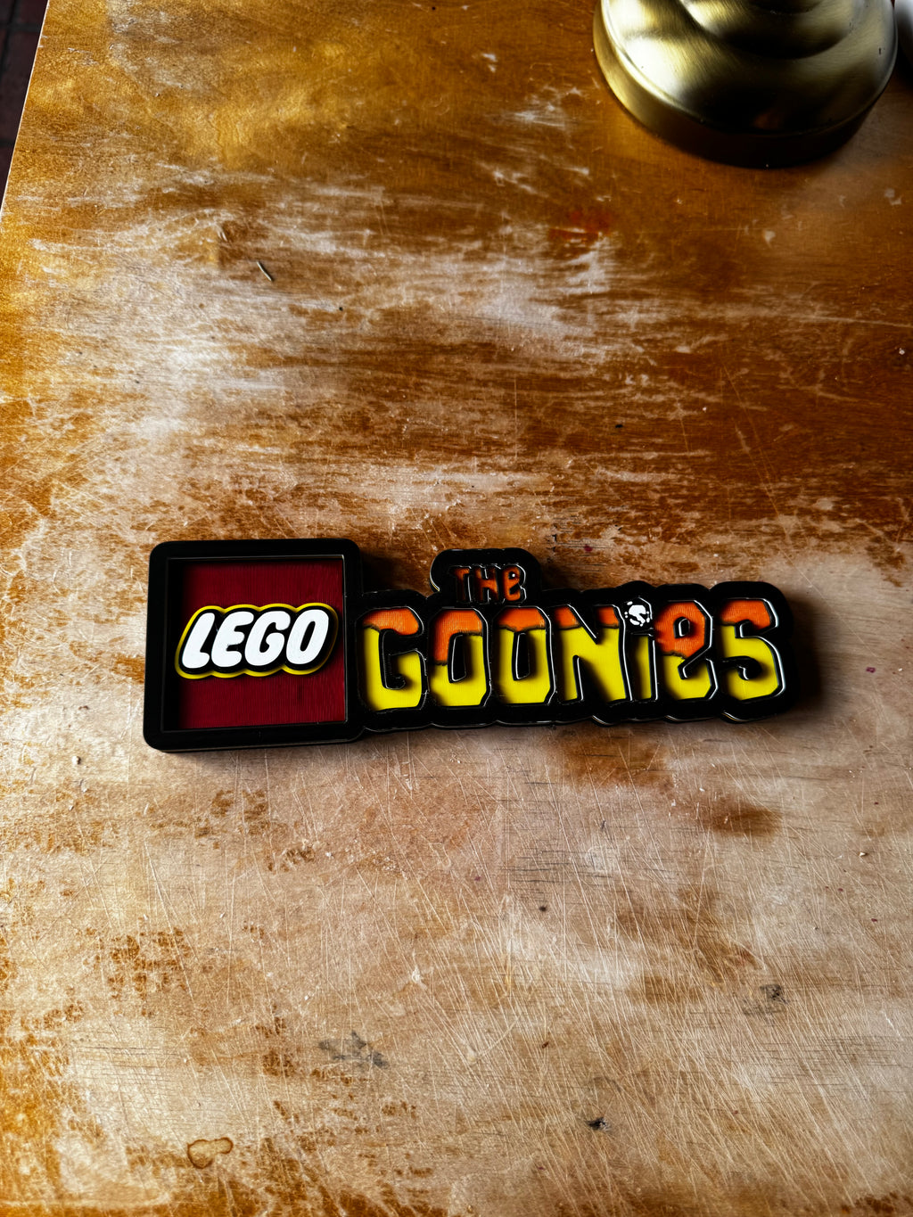 LEGO The Goonies 3D Display Sign – Retro Movie Collectable