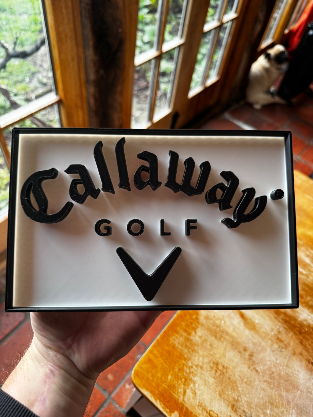 Callaway Golf 3D Wall Plaque – Black & White