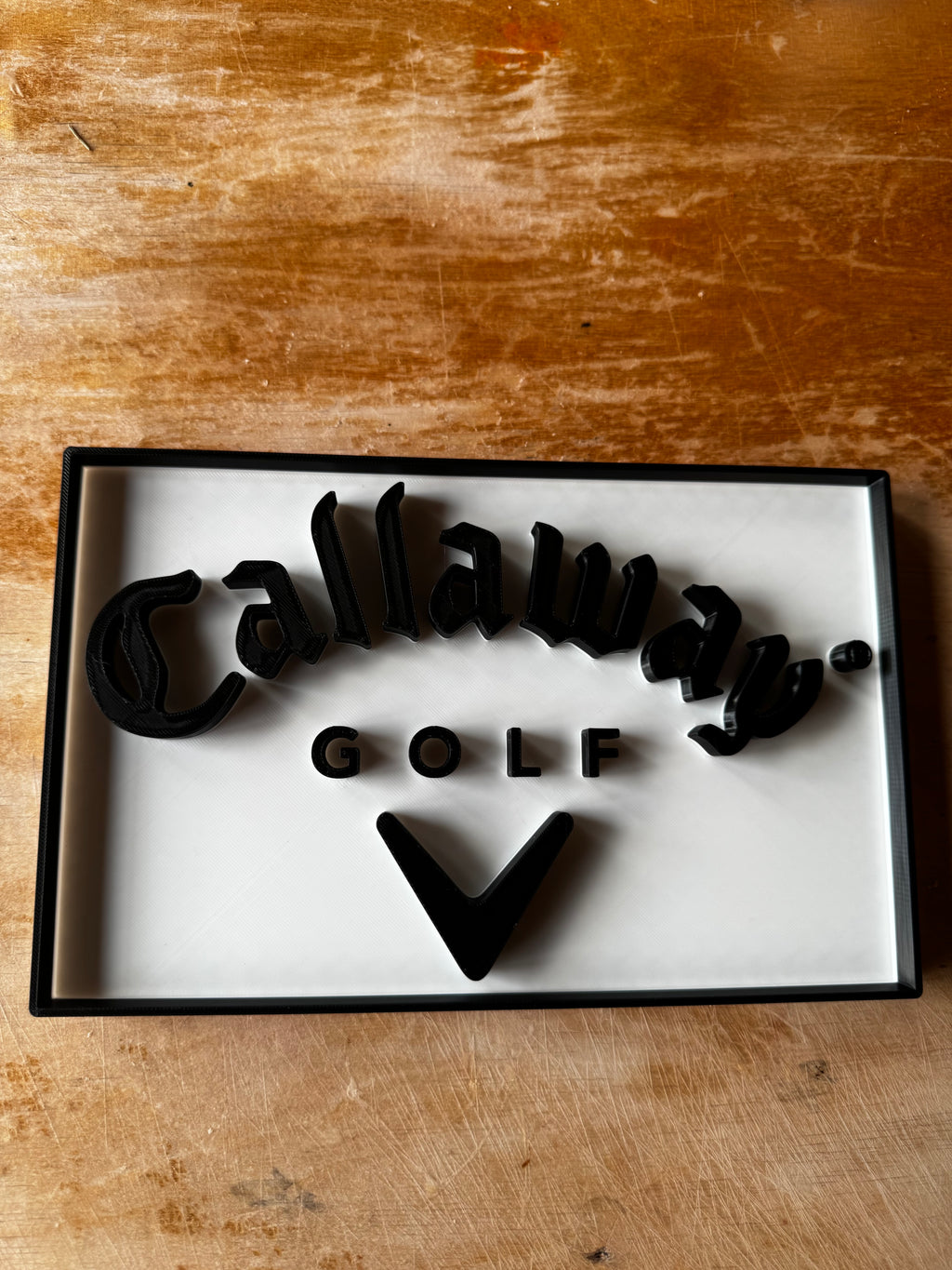 Callaway Golf 3D Wall Plaque – Black & White