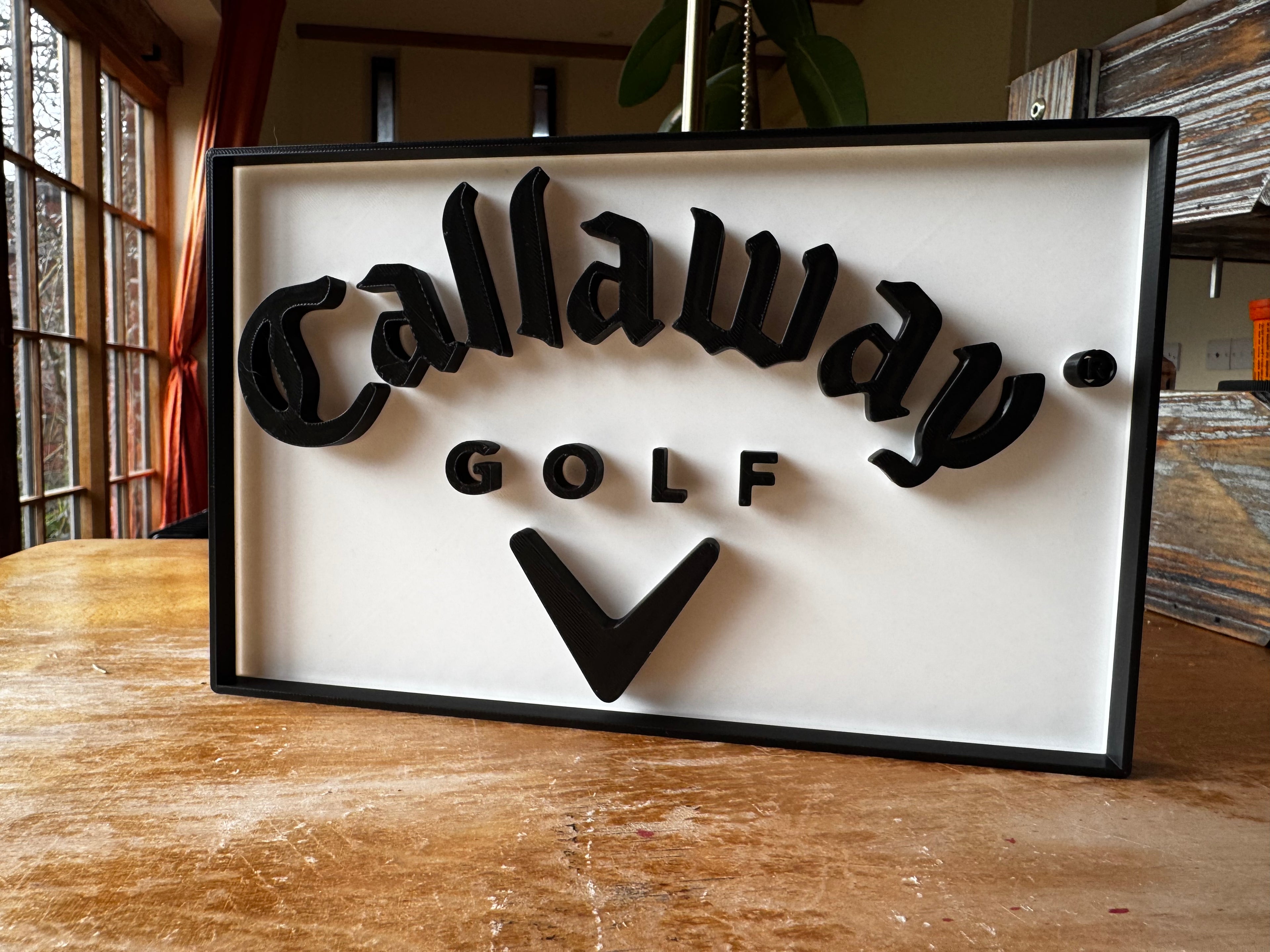 Callaway Golf 3D Wall Plaque – Black & White