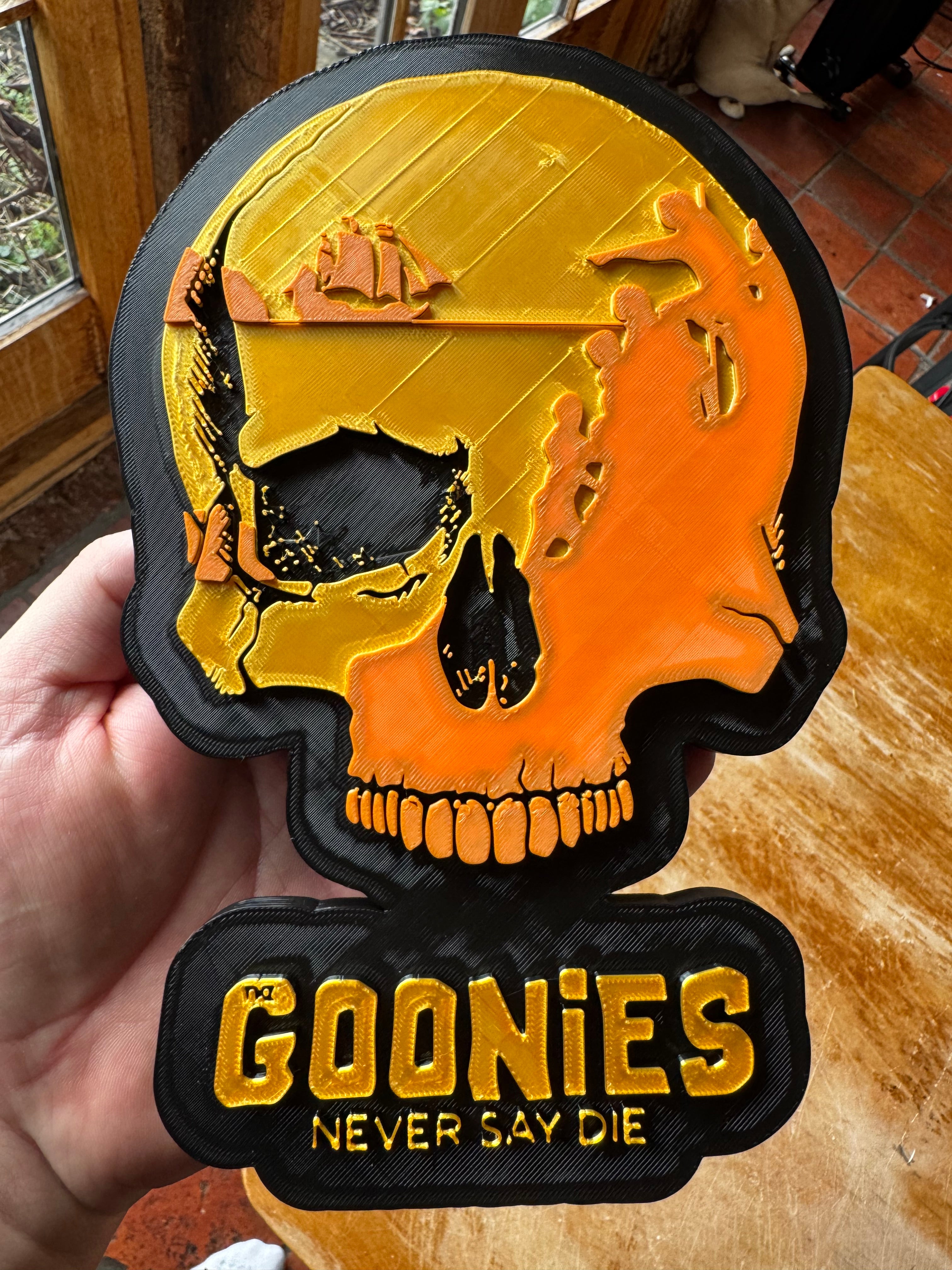 The Goonies – Never Say Die 3D Skull Wall Plaque