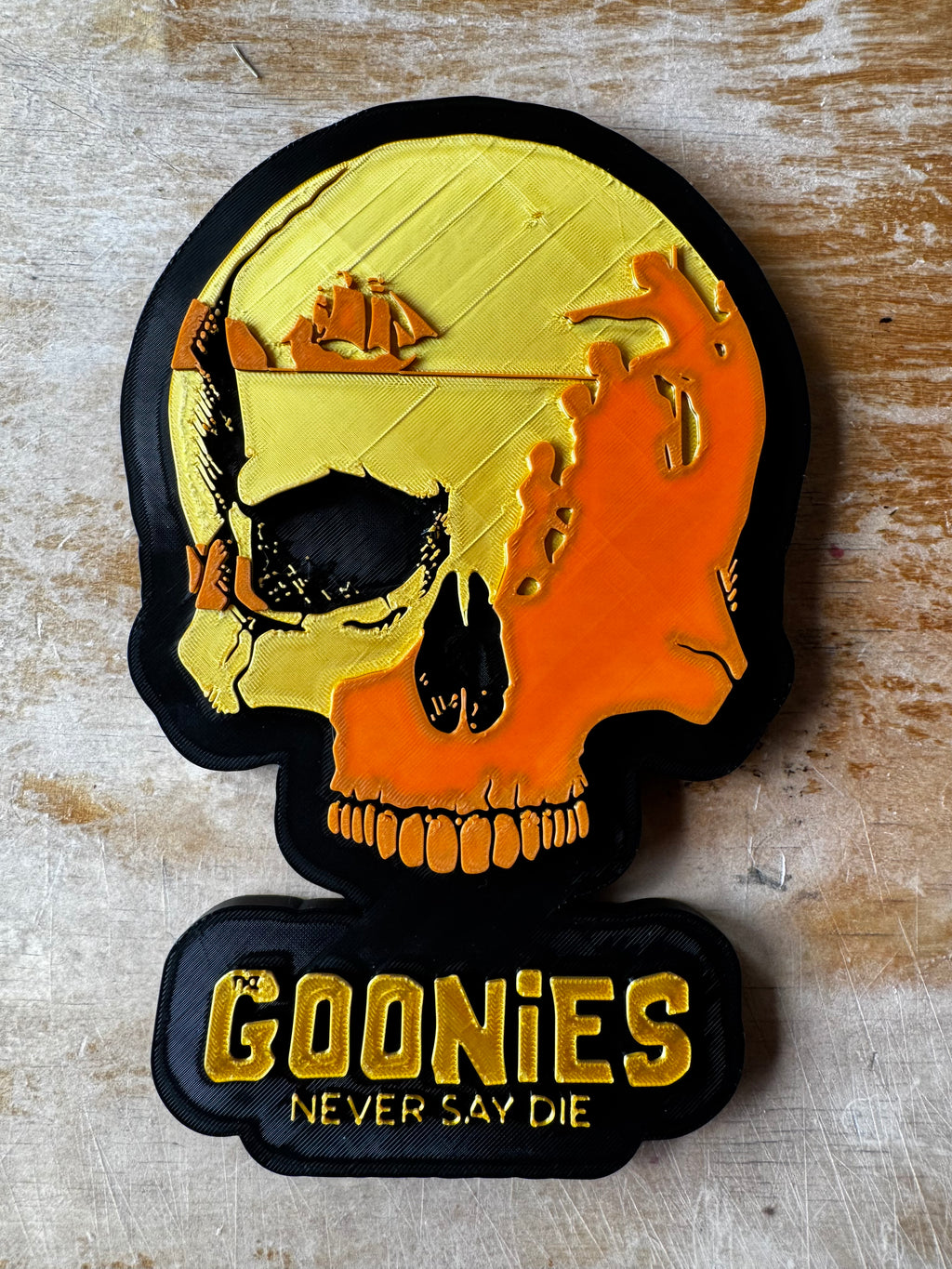The Goonies – Never Say Die 3D Skull Wall Plaque