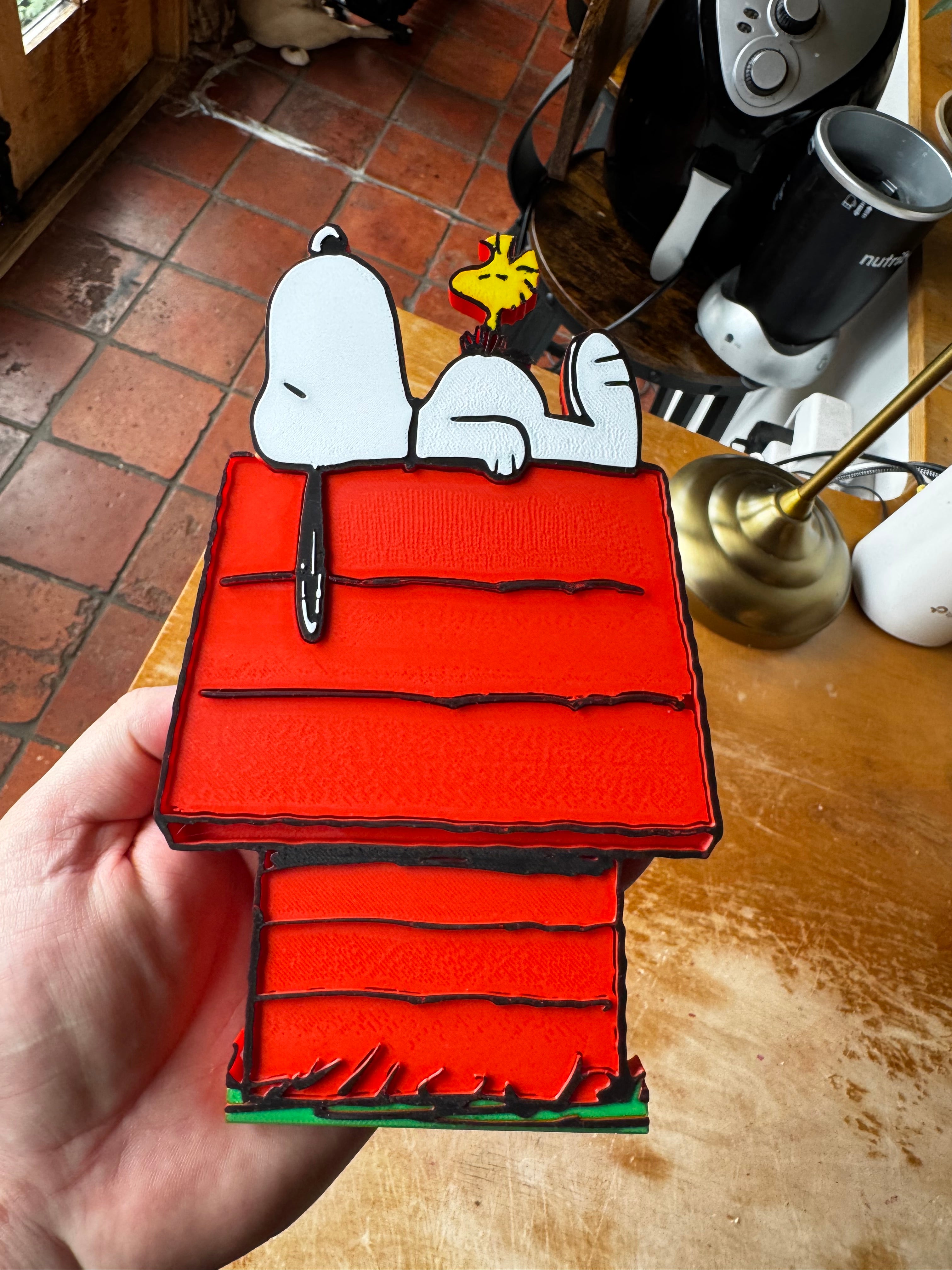 Snoopy & Woodstock Doghouse – 3D Wall Art
